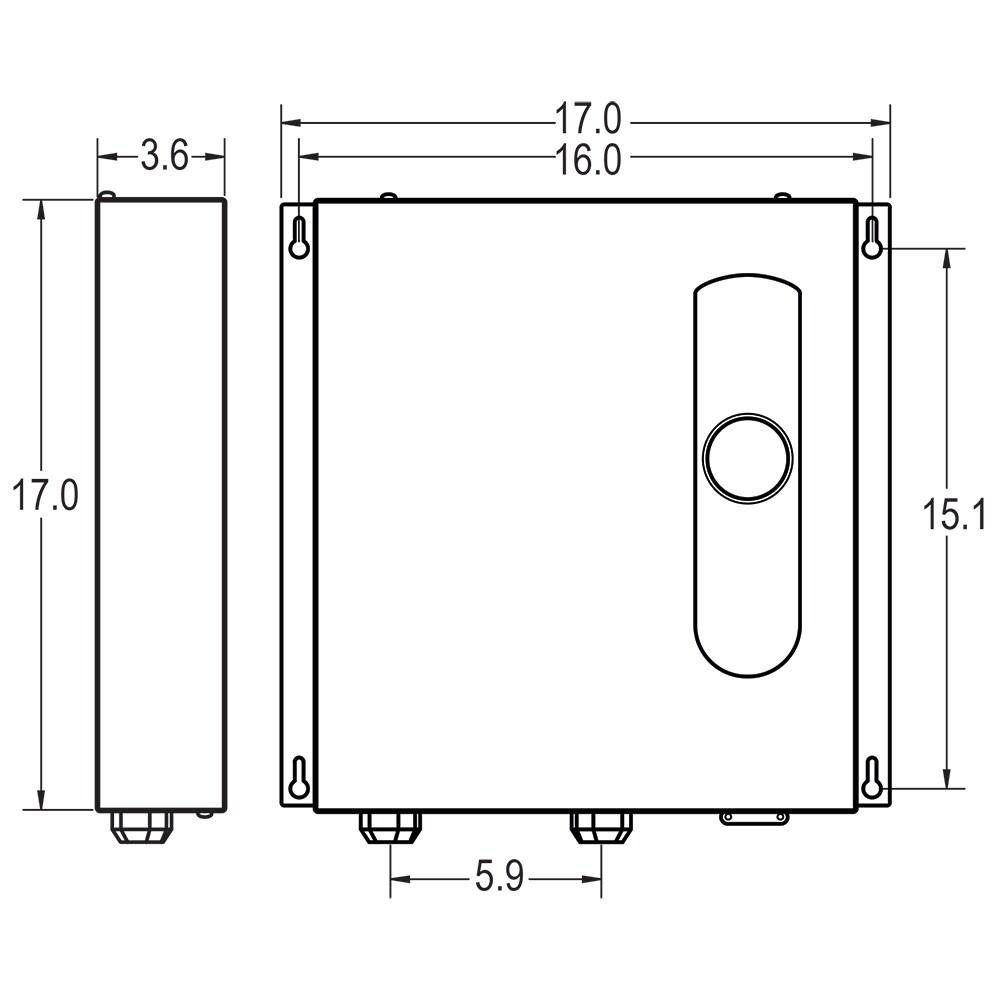 Ecosmart ECO 24 24 KW at 240-Volt Electric Tankless Water Heater with Patented Self Modulating Technology, 17 x 17 x 3.5