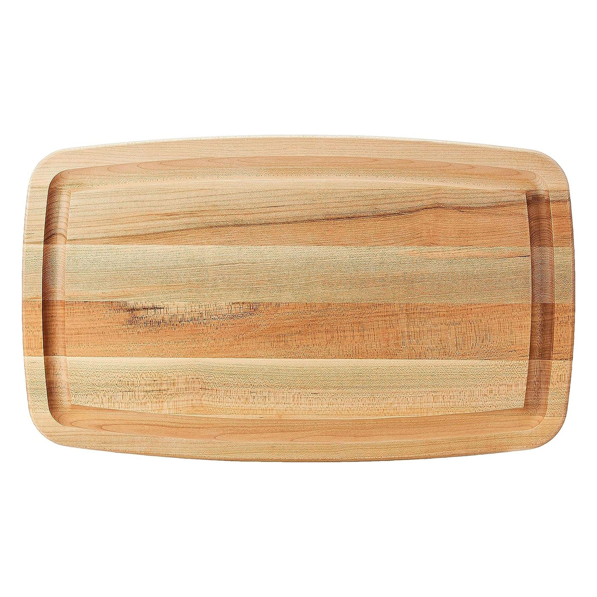 John Boos Chef's 1.5" Edge Grain Reversible Maple Wood Cutting Board with Groove