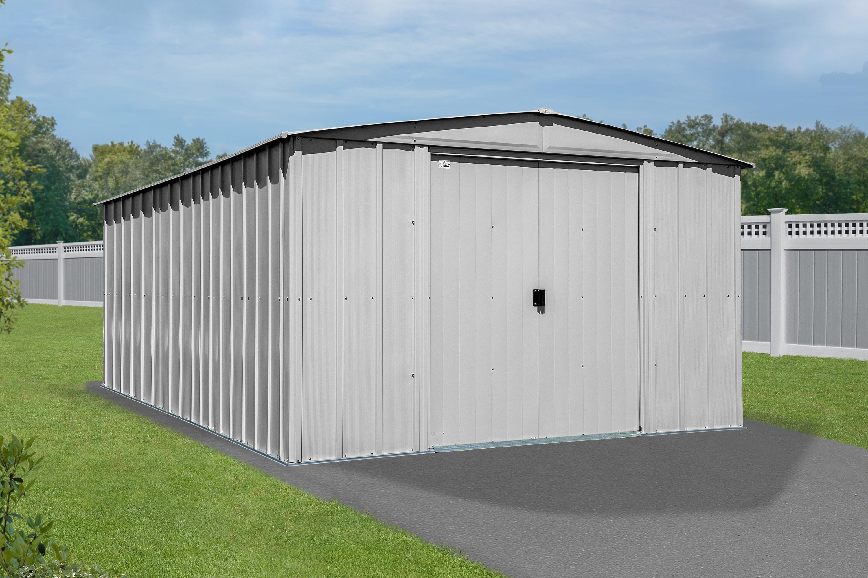 Arrow 10 ft. W x 13 ft. 5 in. D Steel Vertical Storage Shed