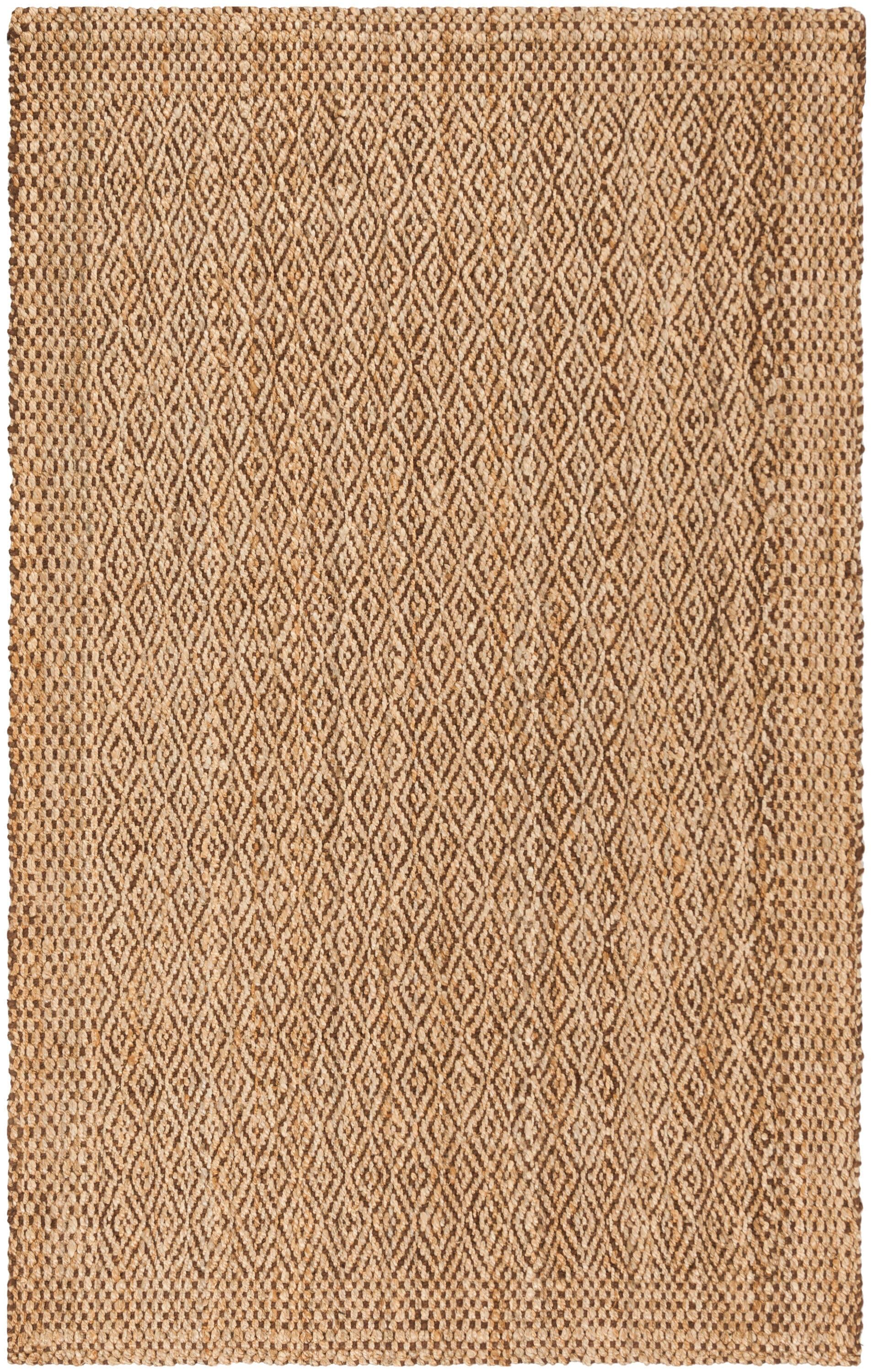 Natural Fiber NF183 Hand Woven Indoor Area Rug - Natural/Brown - 4'x6' - Safavieh