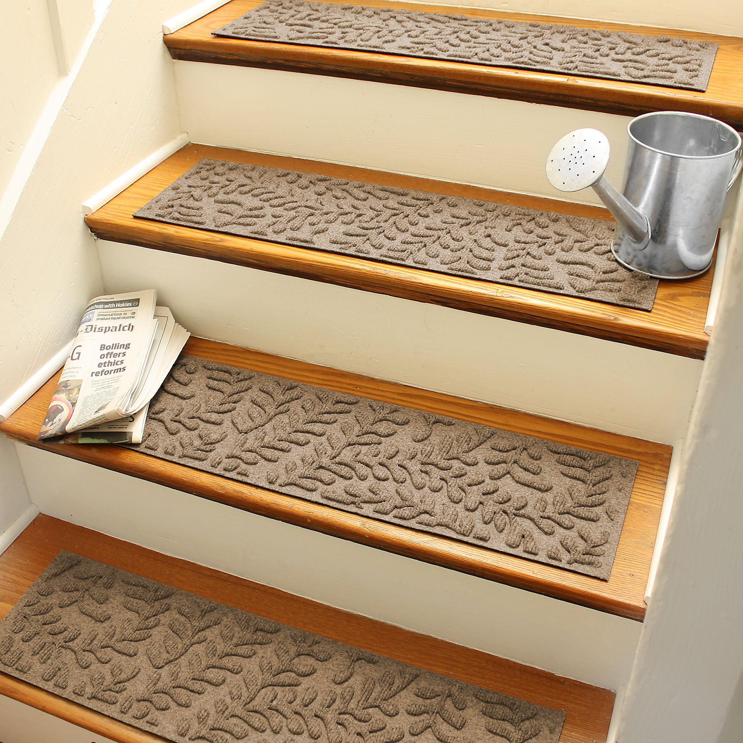 WaterHog Boxwood 8.5" x 30" Indoor Outdoor Stair Treads