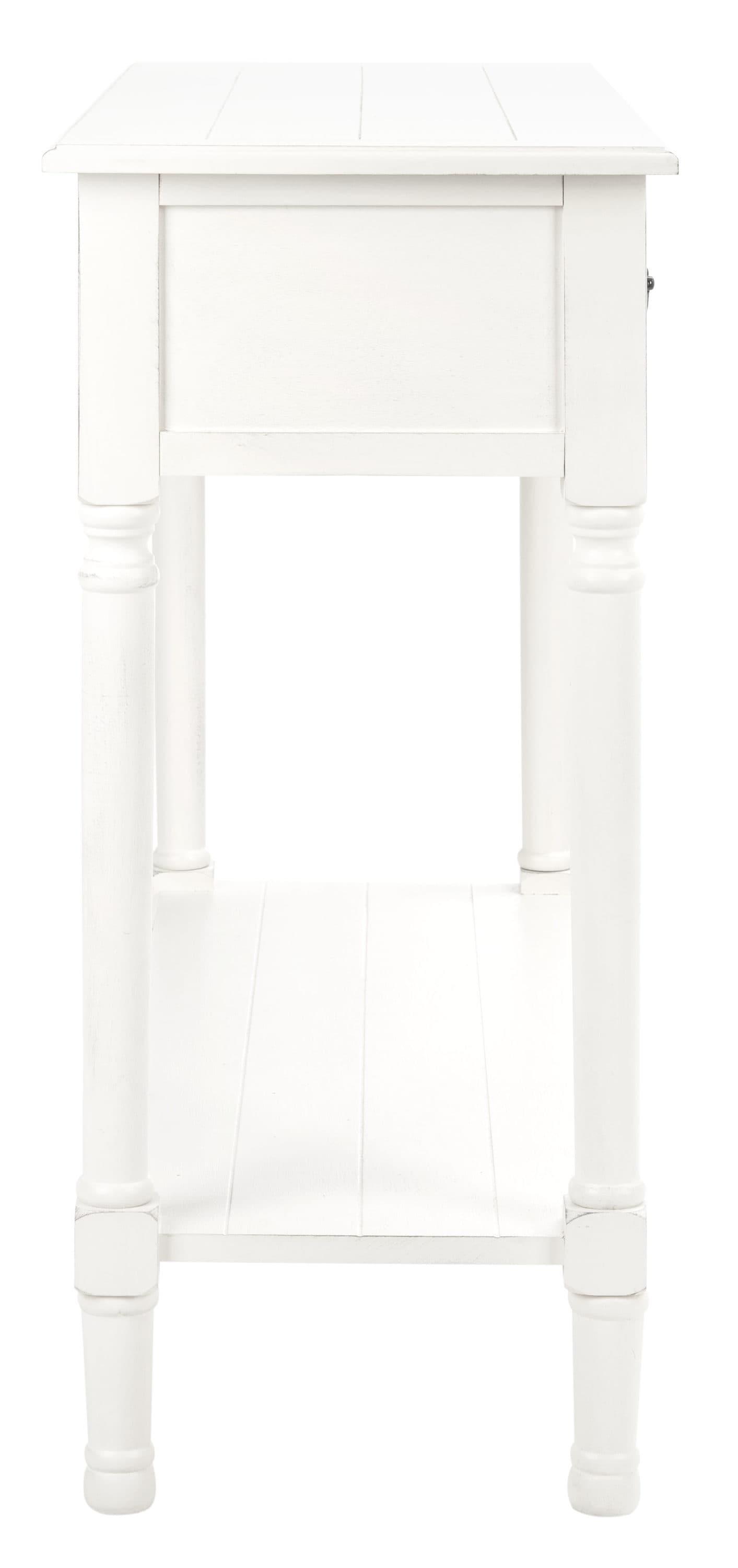 Primrose 2 Drawer Console Table - Distressed White - Safavieh