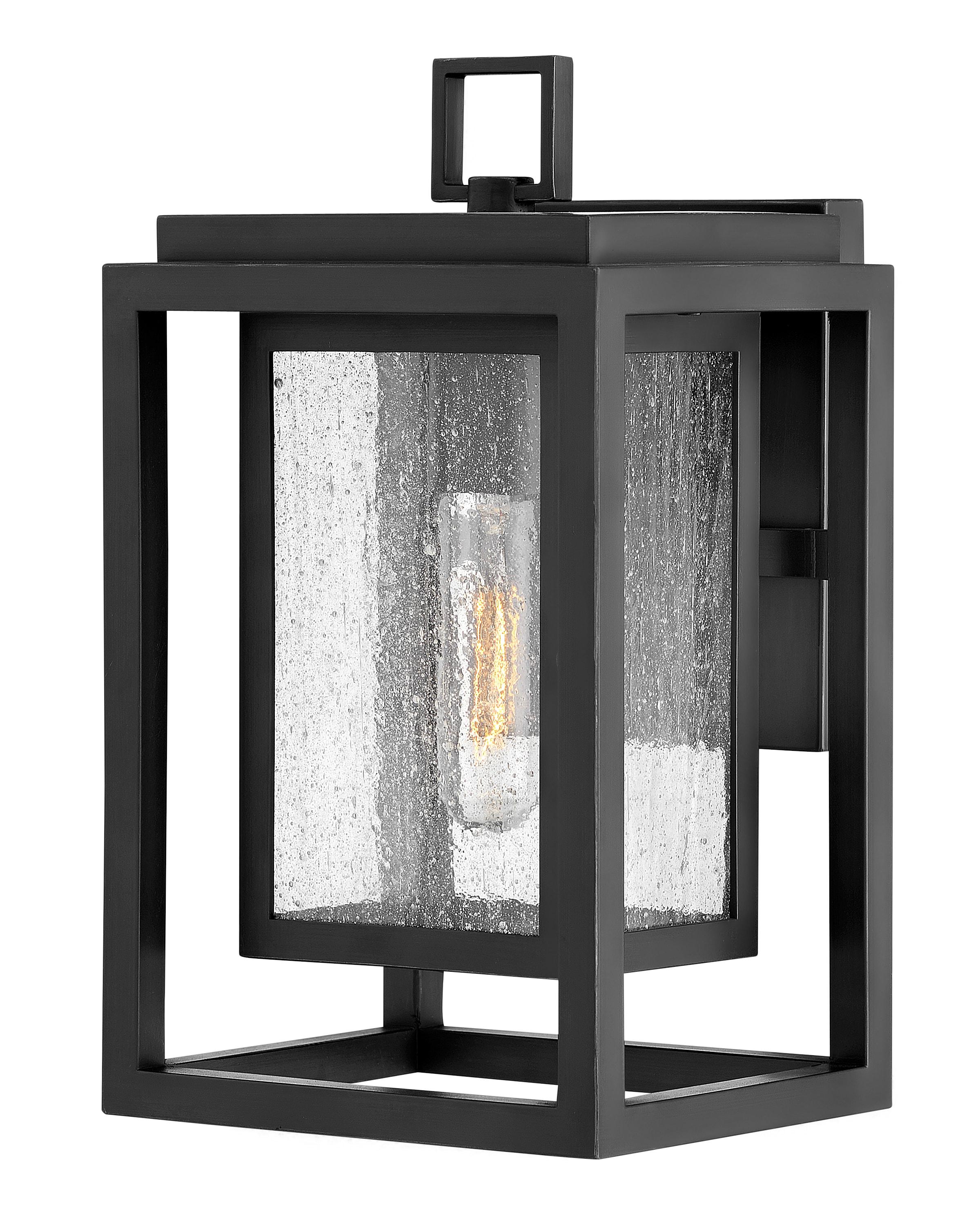 Republic Seeded Glass Outdoor Wall Mount Lantern