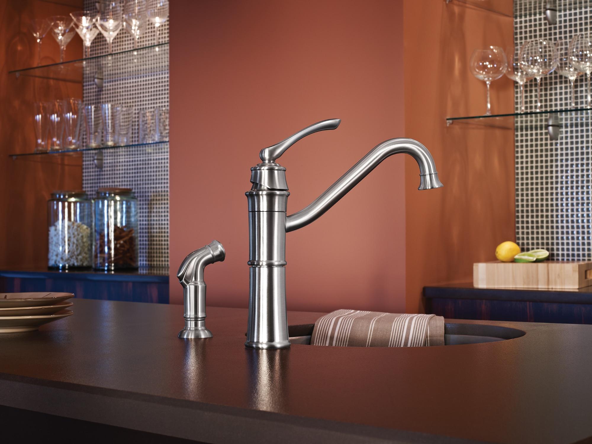 Wetherly Single Handle Kitchen Faucet with Side Spray