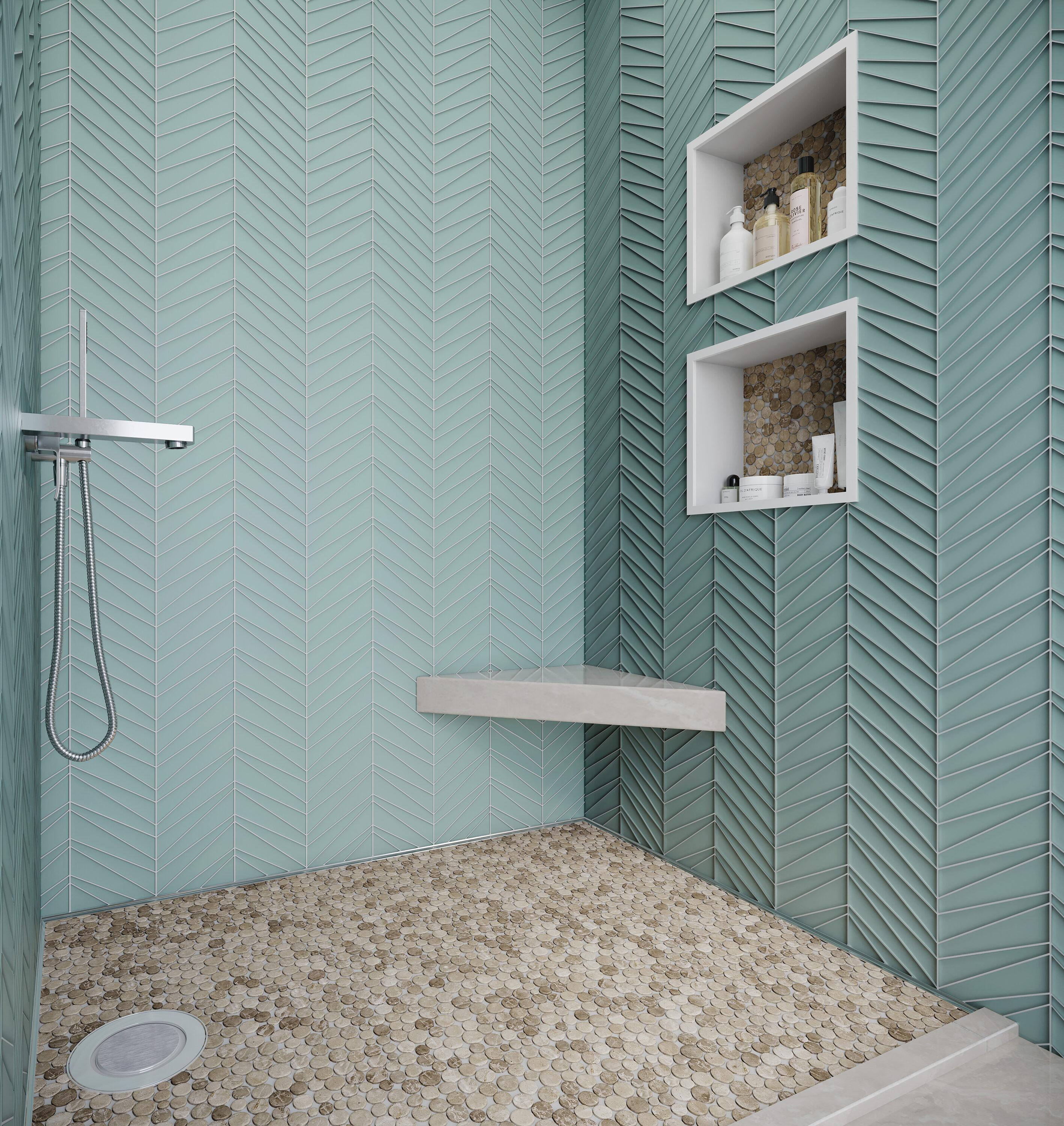 Cruz Bay Studio 11.5" x 11.5" Random Sized Natural Stone Penny Round Mosaic Wall & Floor Tile