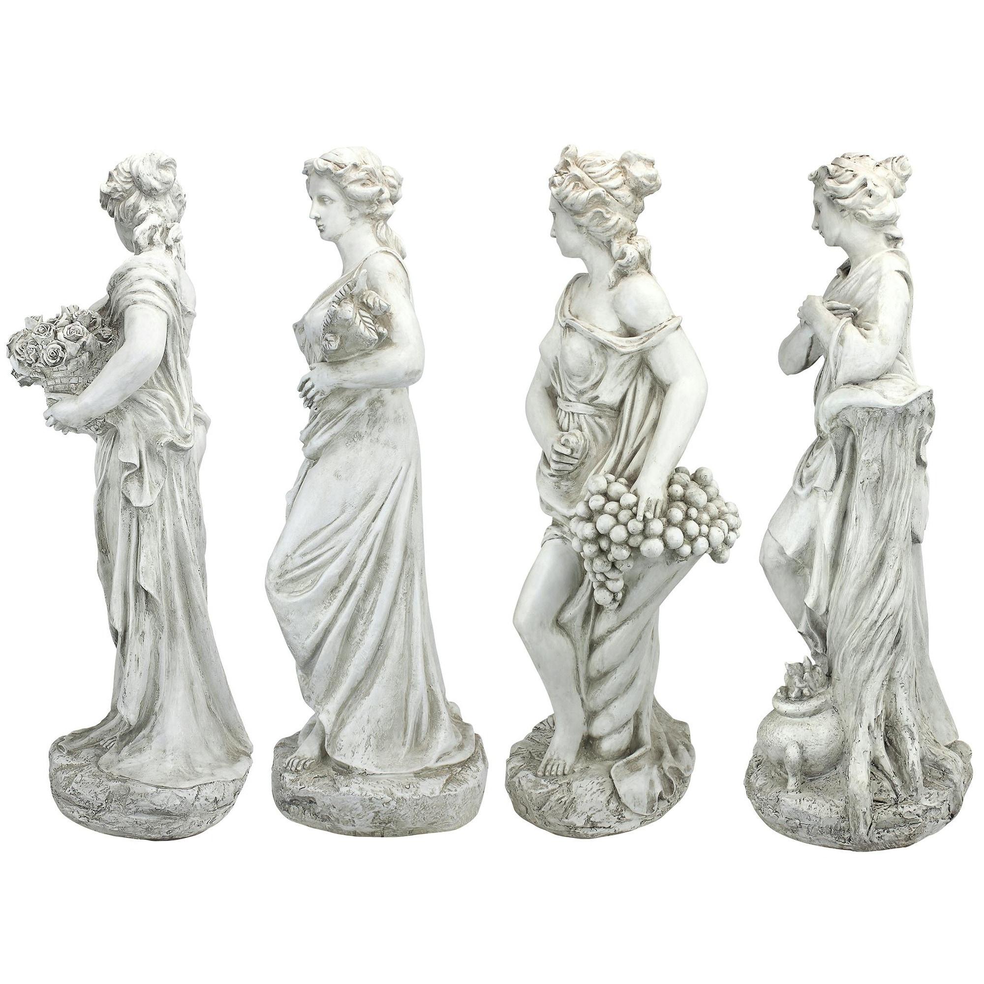 4 Piece Goddesses of the Four Seasons Statue Set