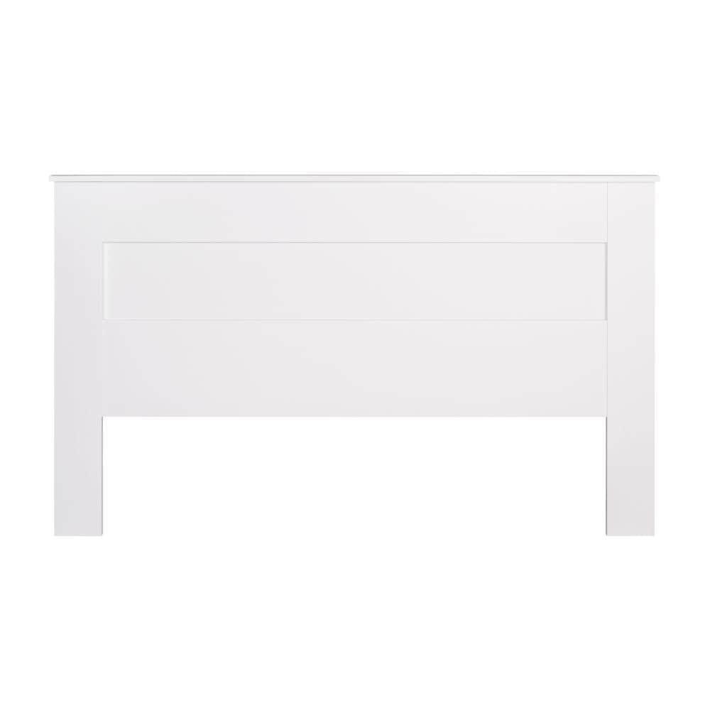 Prepac King Flat Panel Headboard White : 5-Year Warranty, MDF Construction, Spot Clean, King Size