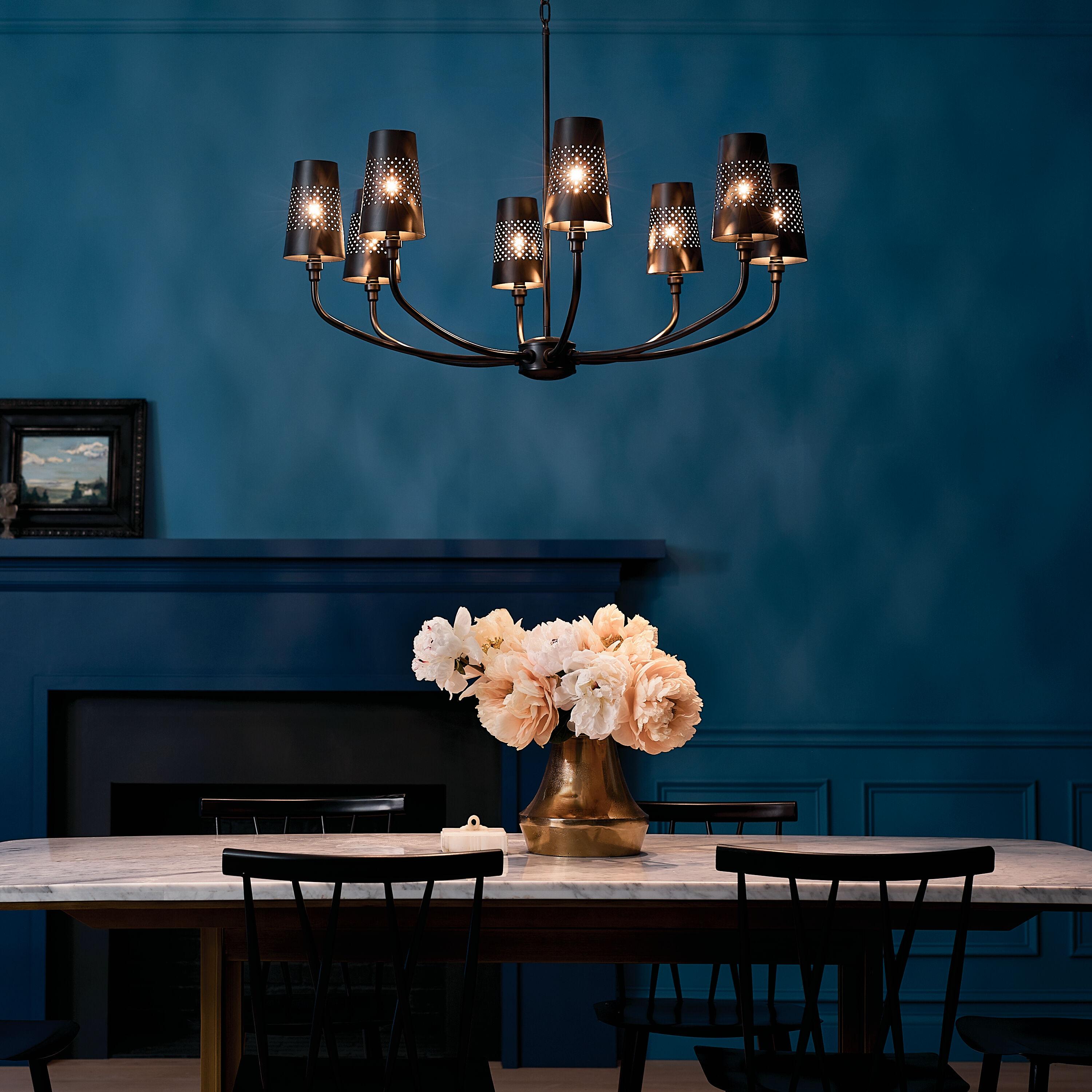Kichler Lighting Adeena 8 - Light Chandelier in  Black