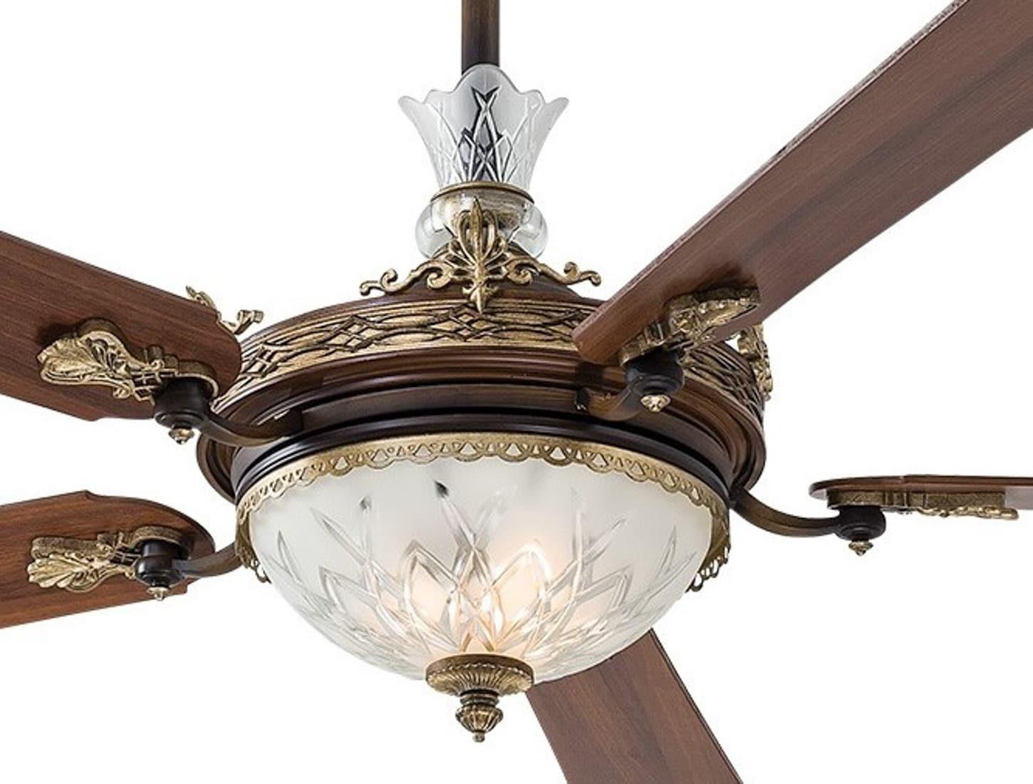 68" Cristafano 5 - Blade LED Standard Ceiling Fan with Wall Control and Light Kit Included