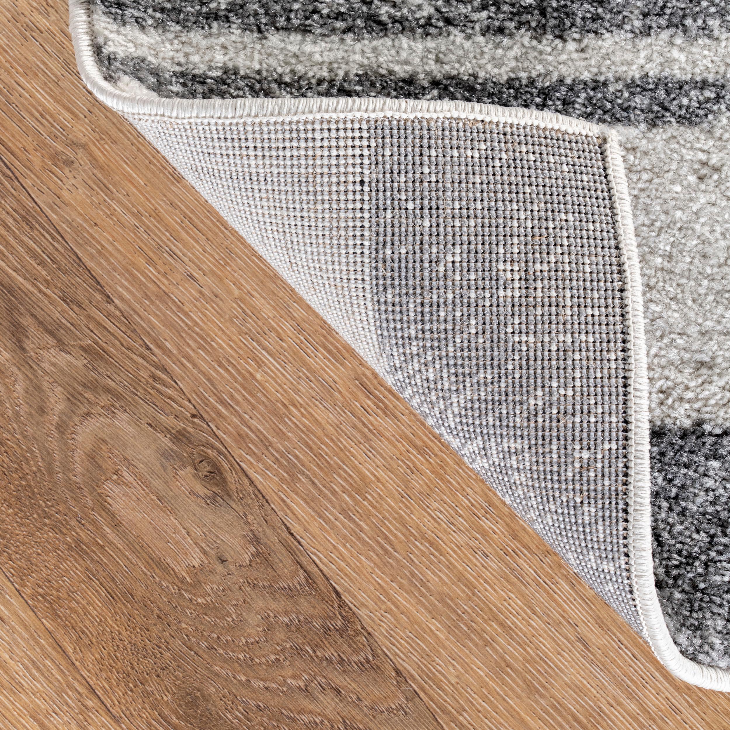 5'x8' Solid Loomed Area Rug Beige/Gray - nuLOOM: Contemporary Flat Pile, Stain-Resistant, Indoor Use, Polypropylene
