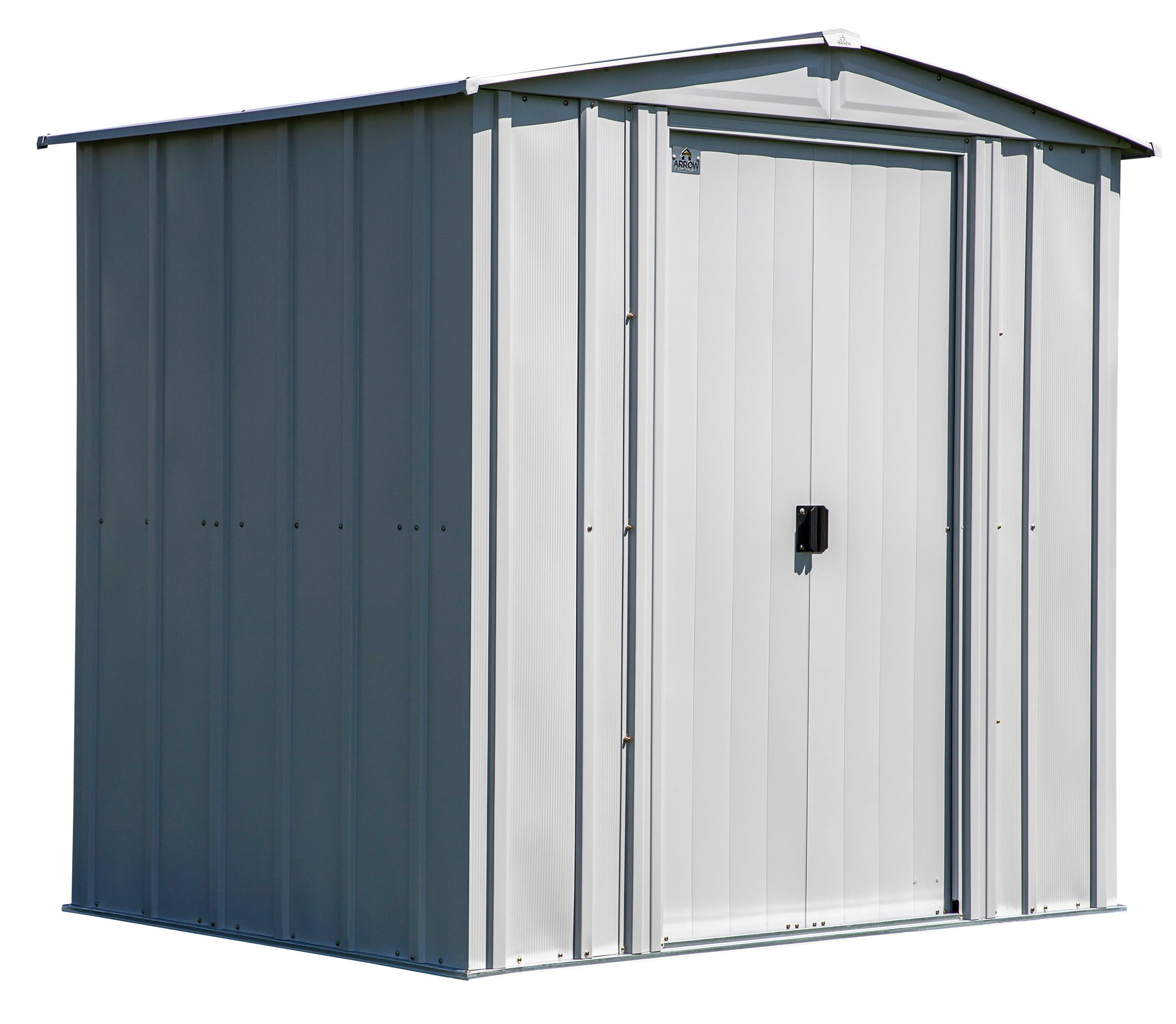 Arrow 6 ft. W x 5 ft. D Galvanized Steel Storage Shed