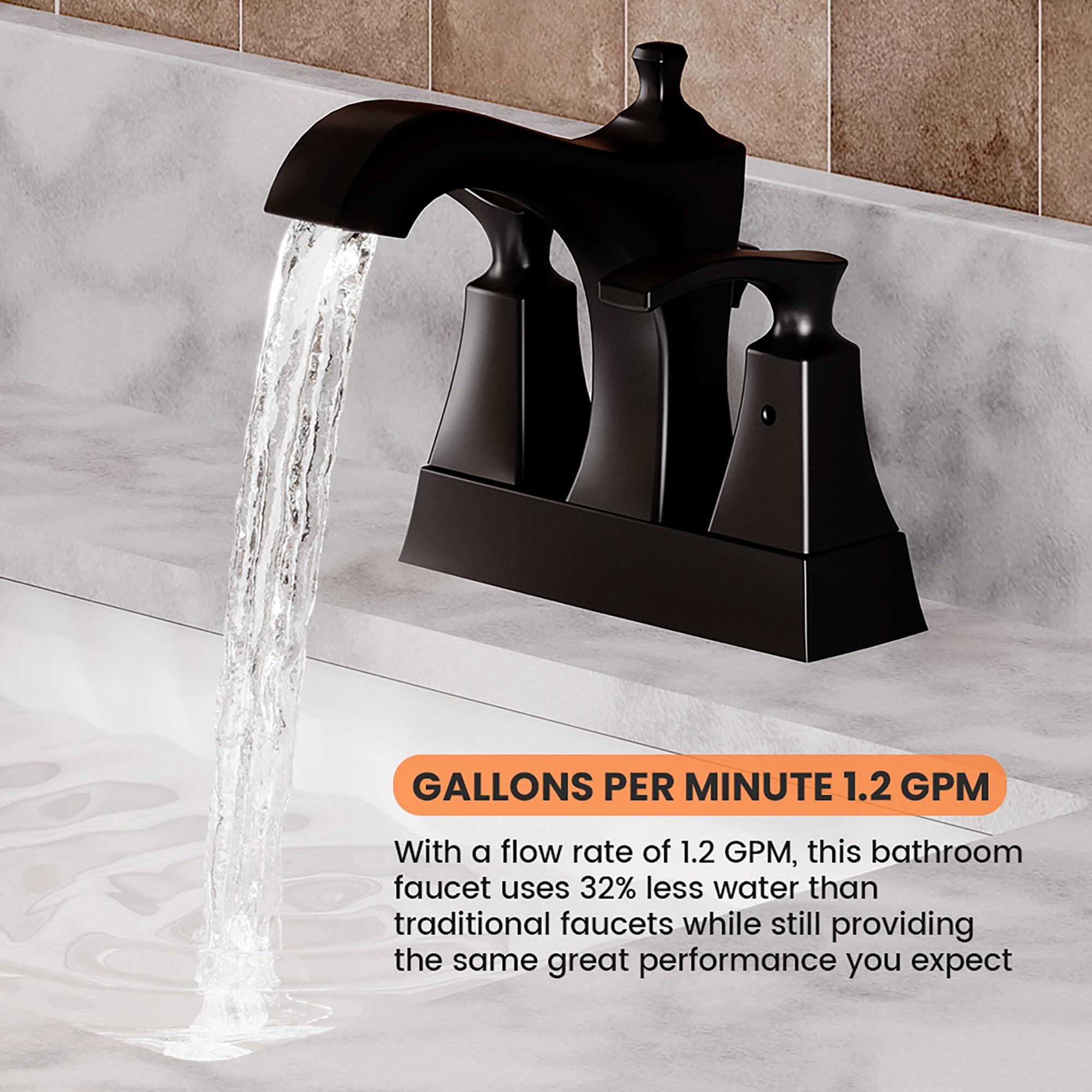 4-inch Centerset Bathroom Faucet with Drain