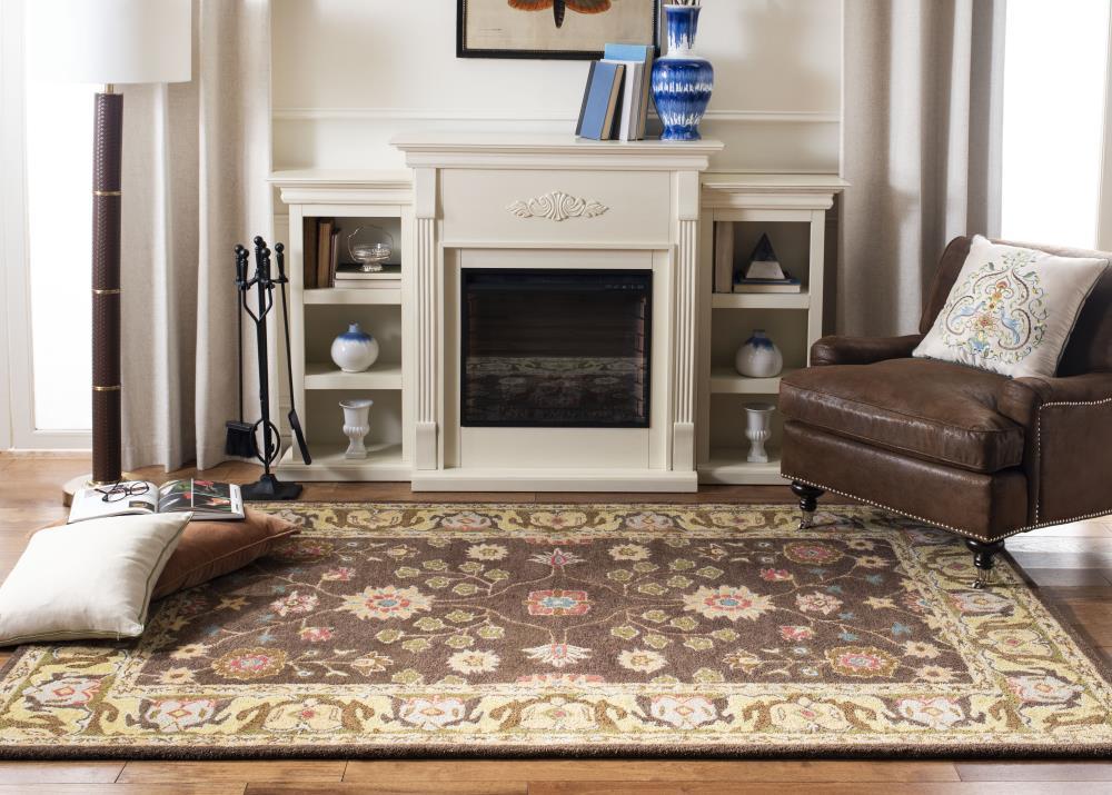 Anatolia AN562 Hand Tufted Indoor Area Rug - Brown/Gold - 4'x6' - Safavieh