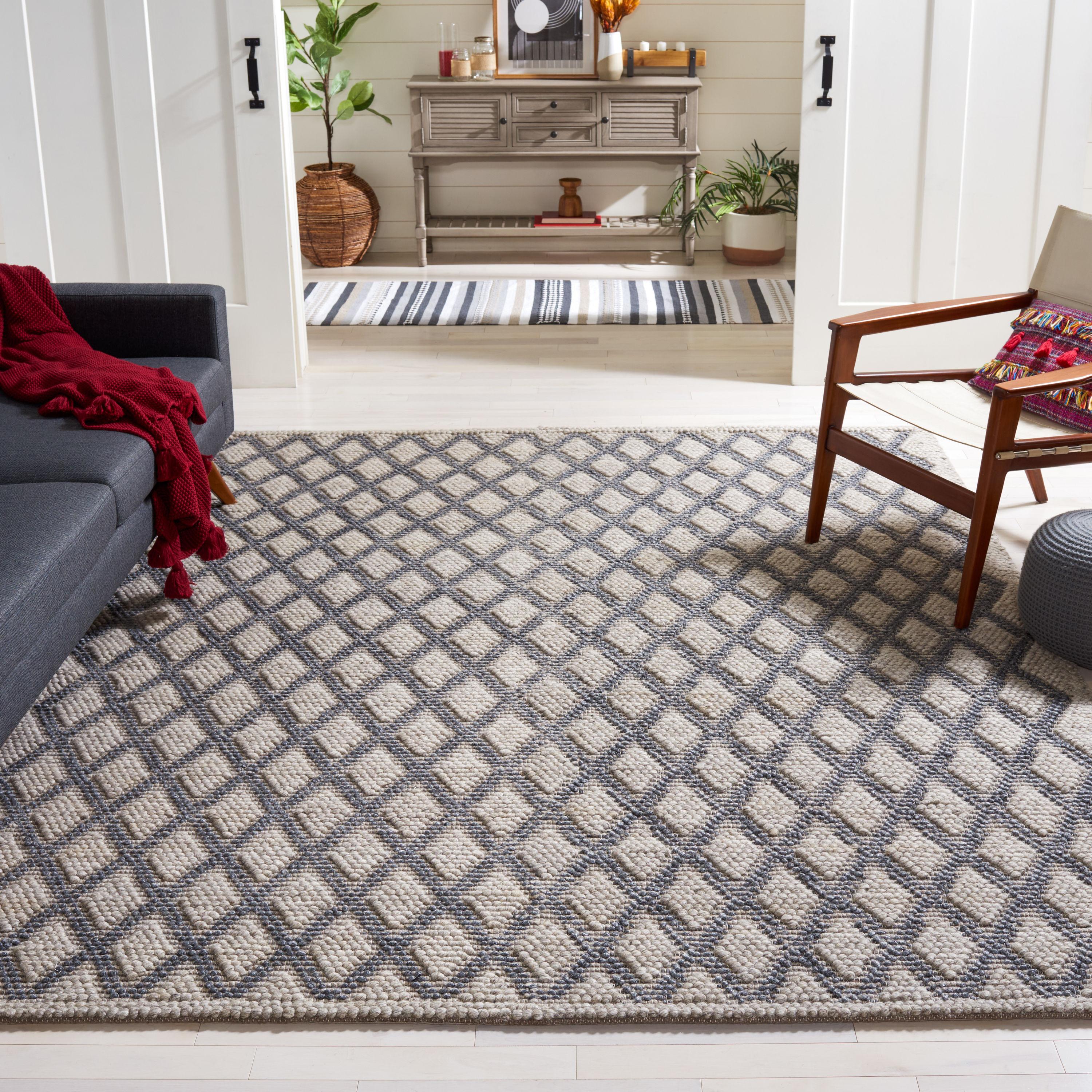 Natura NAT313 Hand Woven Area Rug - Silver - 6'x6' - Safavieh.