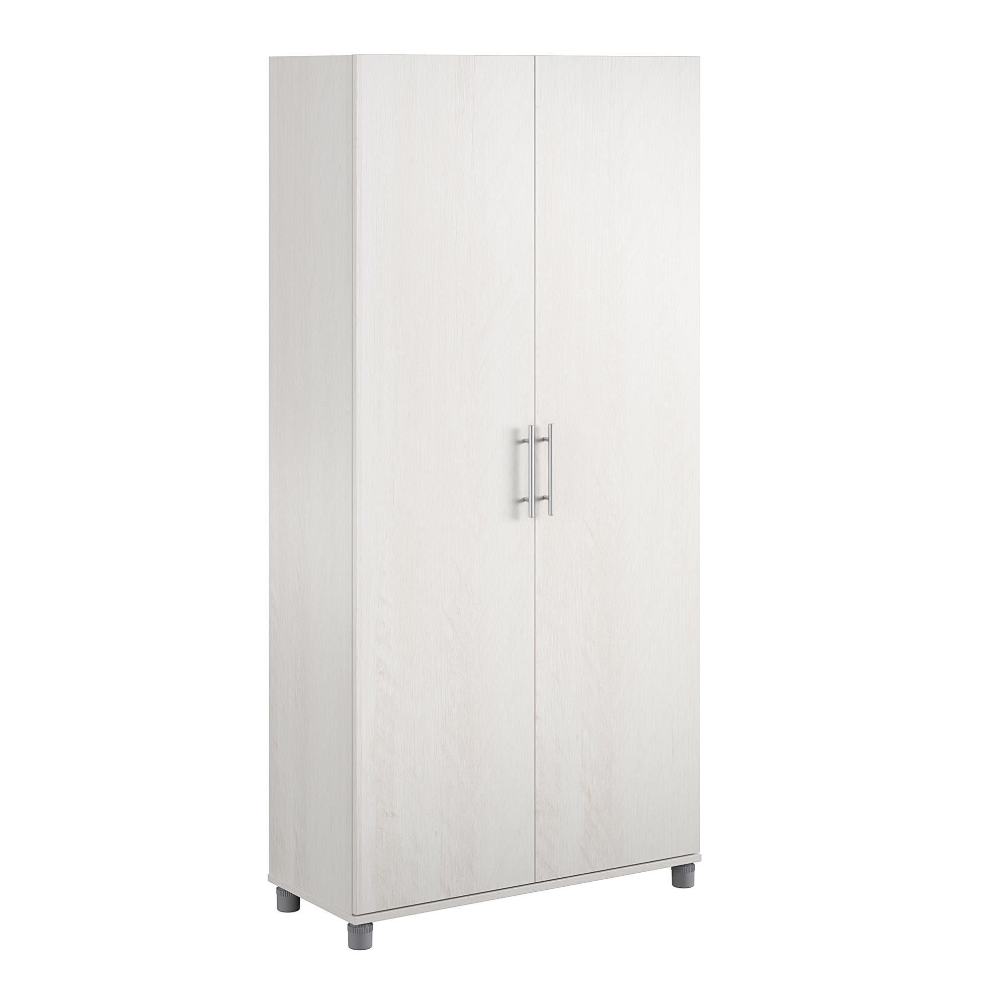 Systembuild Camberly 36" Utility Storage Cabinet, Ivory Oak