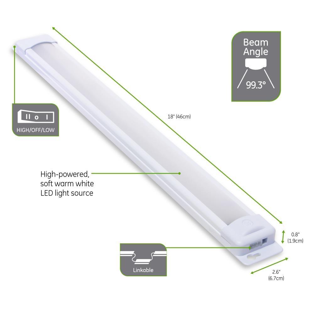 Enbrighten 18-inch Plug-In Linkable LED Under Cabinet Light Fixture