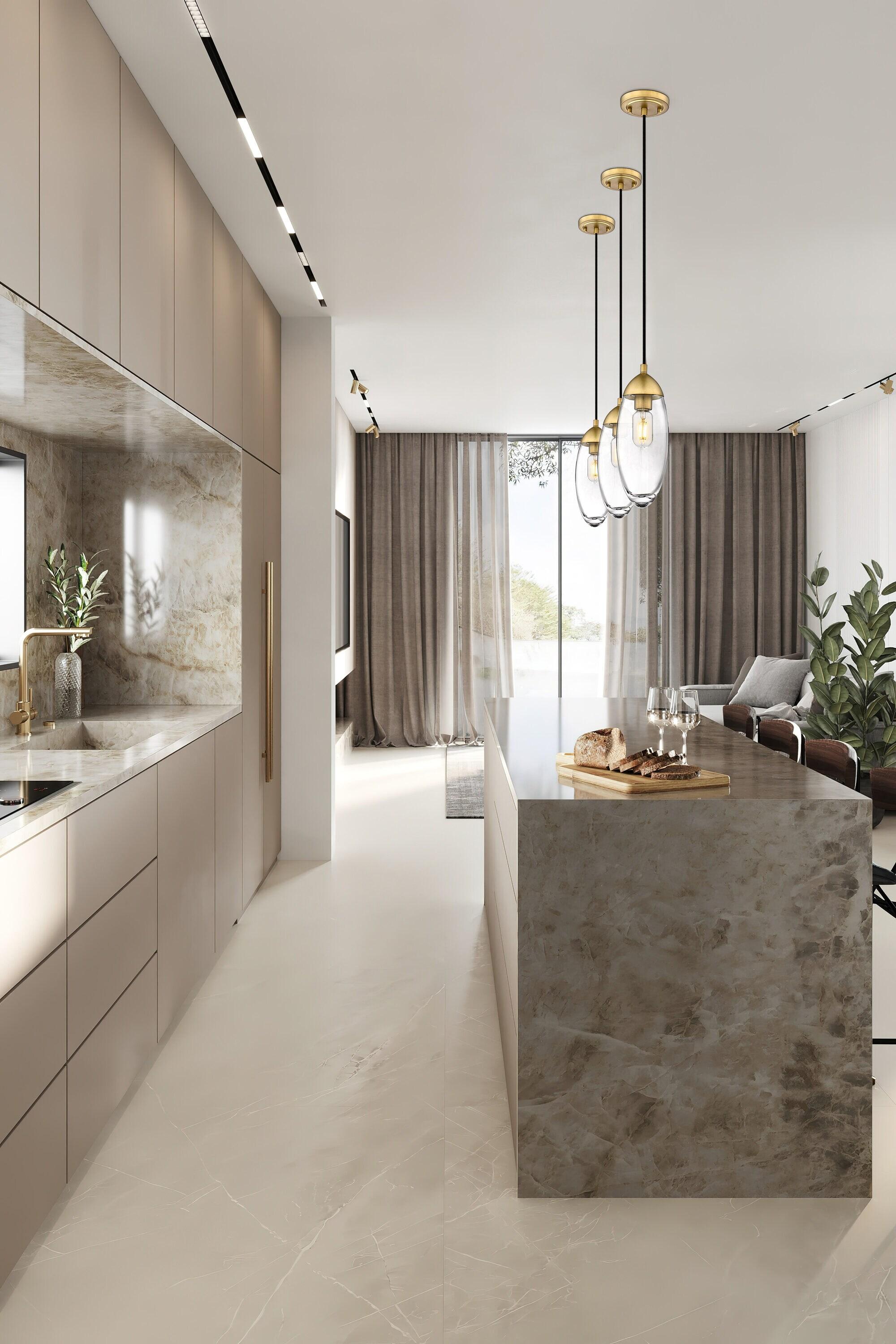 Z-Lite Arden 1 - Light Pendant in  Rubbed Brass