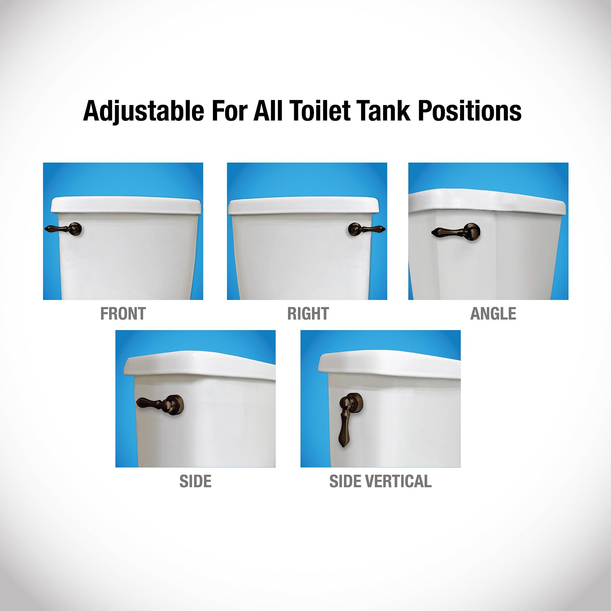 Danco 12061 Deco Toilet Tank Lever Replacement Handle with Front/Side/Angle/Side/Vertical Mount in Oil Rubbed Bronze