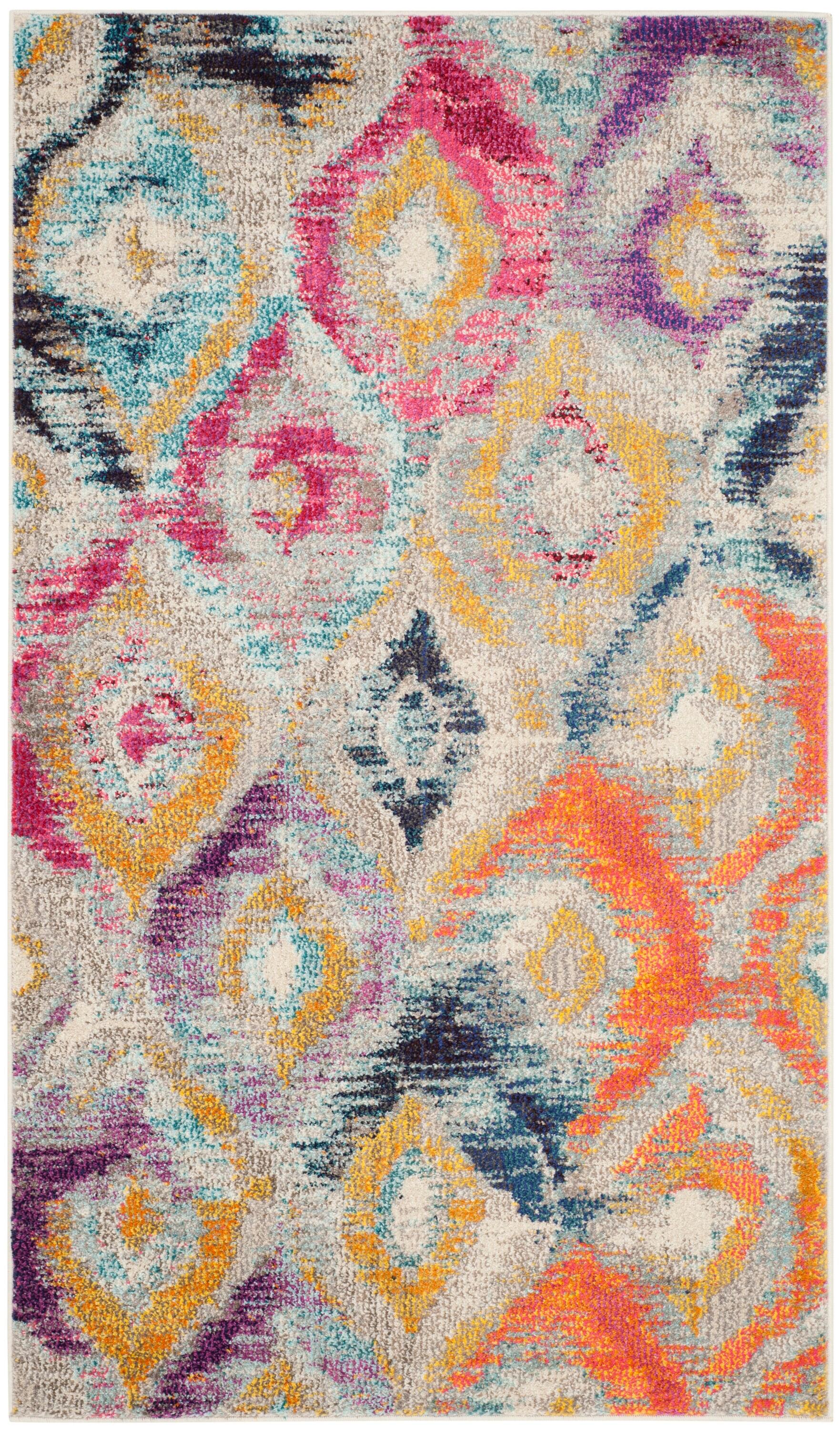 Monaco MNC242 Power Loomed Indoor Accent Rug - Multi - 3'x5' - Safavieh.