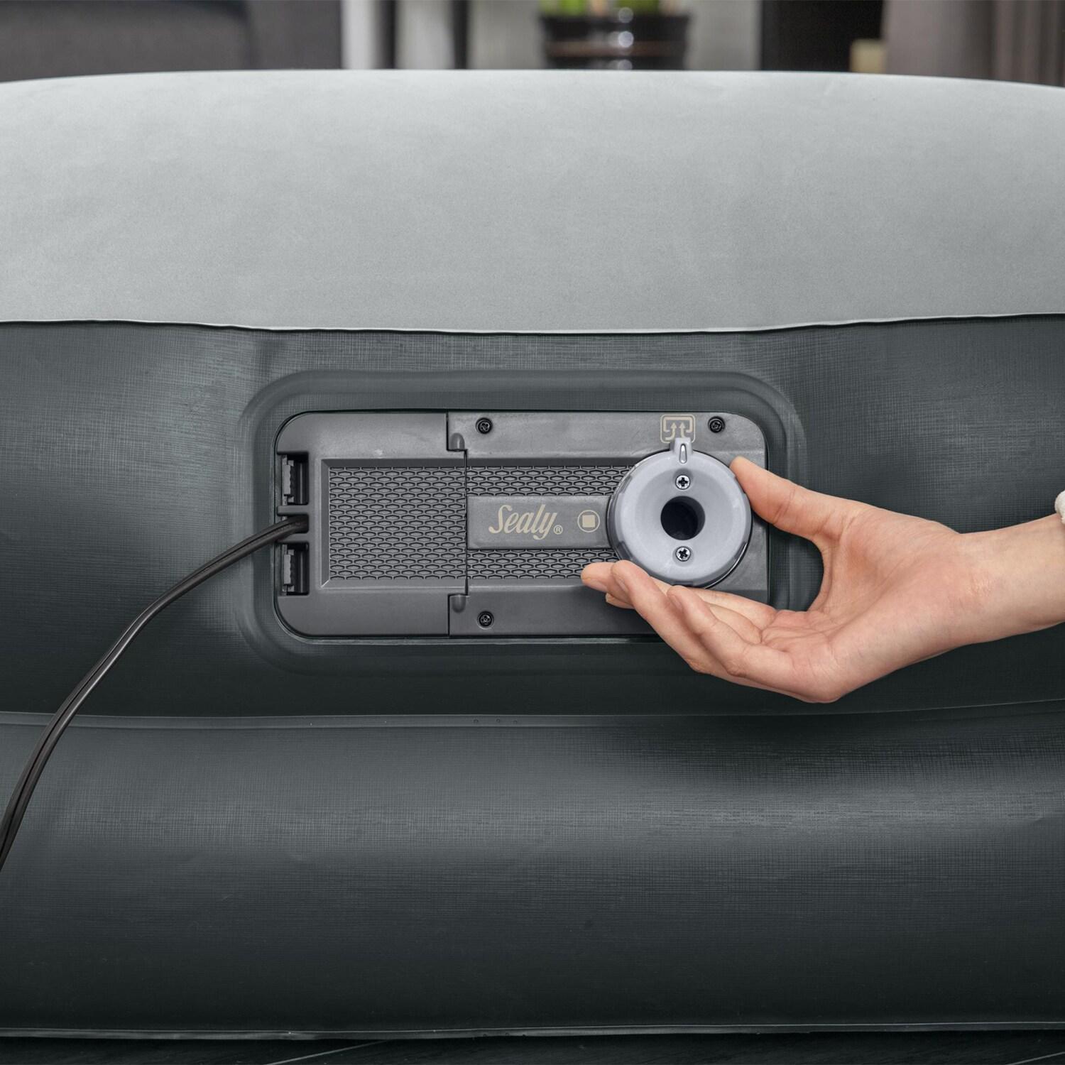 Sealy Tritech 16” Inflatable Air Mattress Bed with Built-in Pump, Storage Bag, and Repair Patch for Indoor and Outdoor Use, Twin