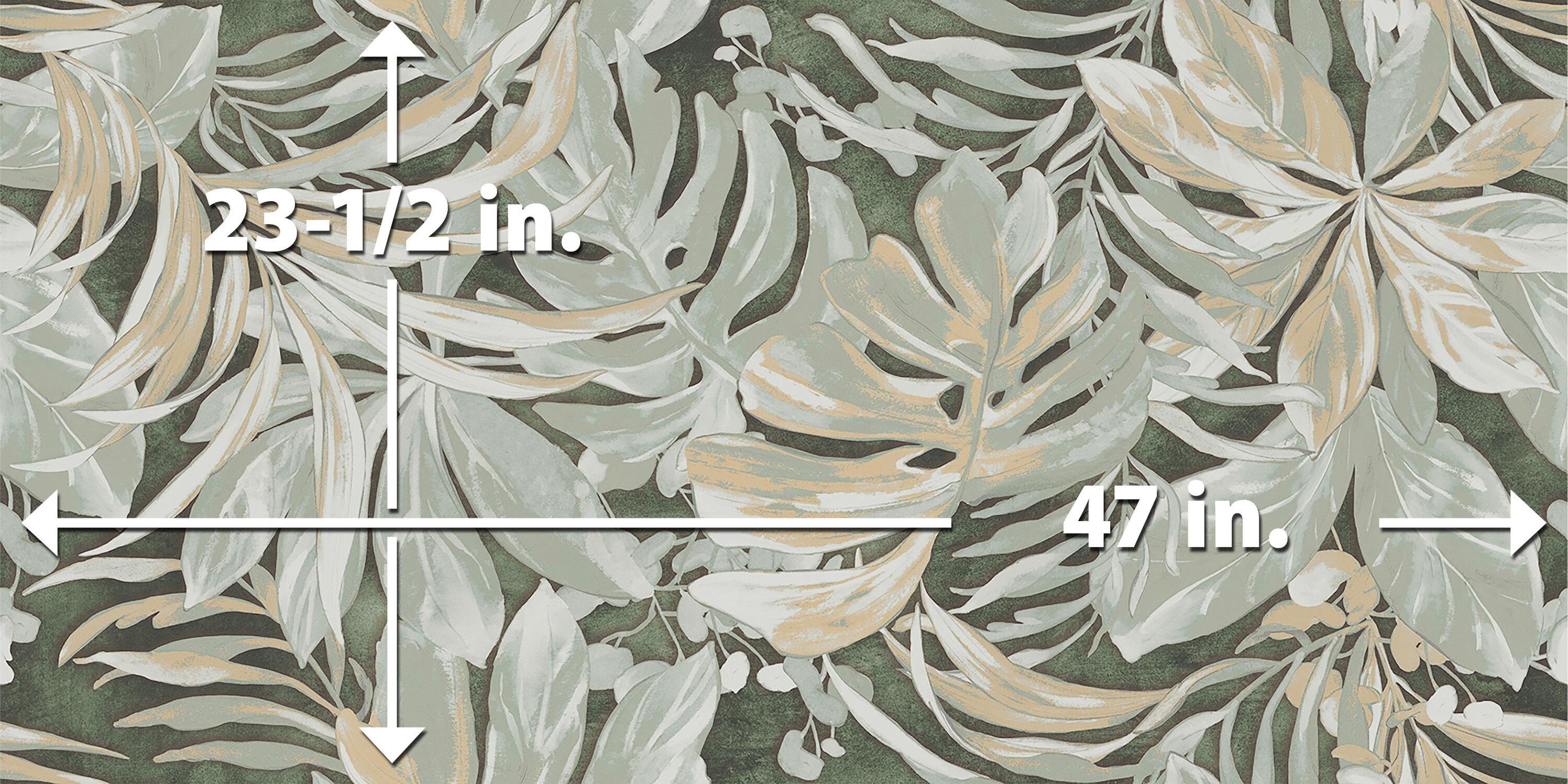 Parete Tropici 24" x 47" Porcelain Natural / Floral Wall & Floor Tile
