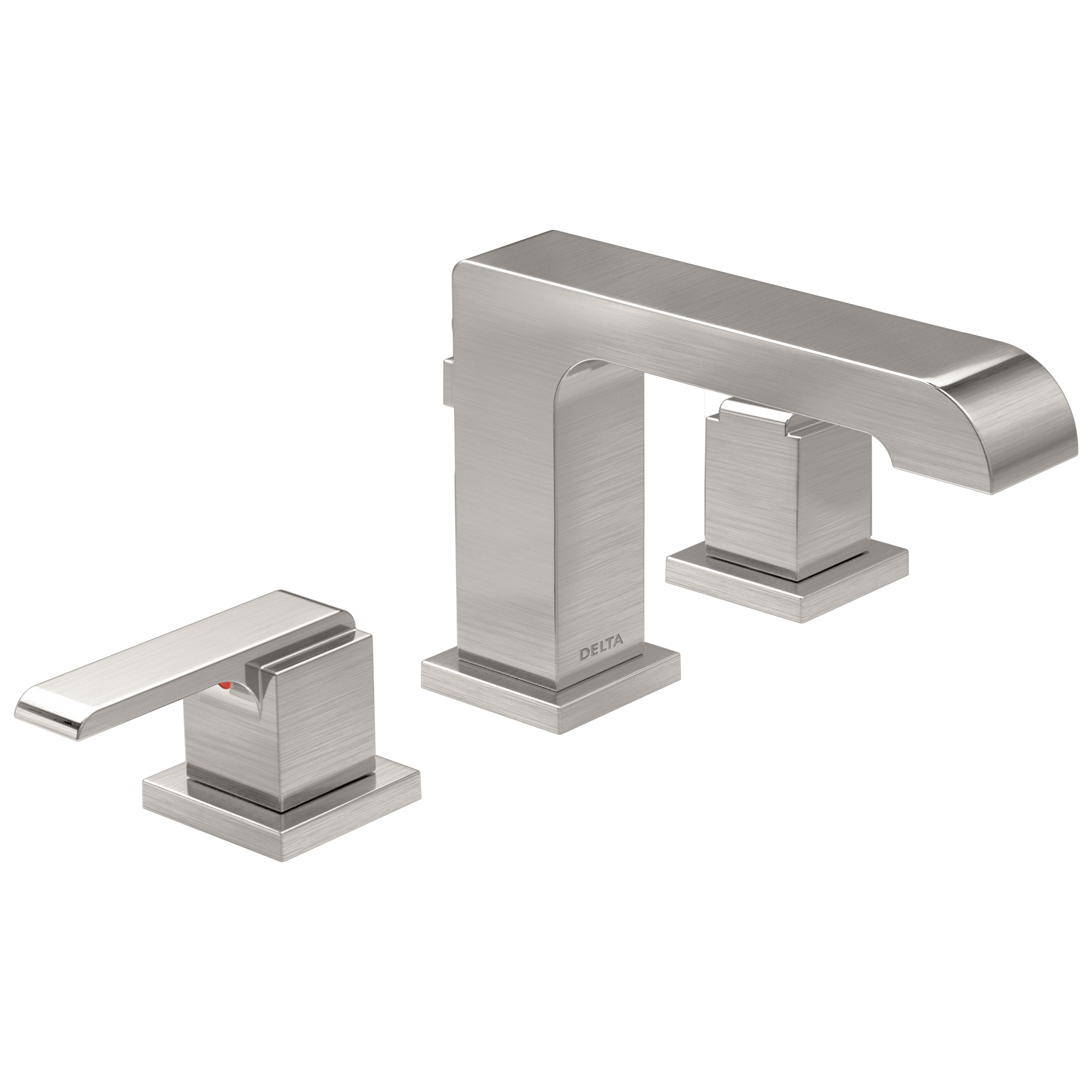 Ara Widespread Bathroom Faucet 3 Hole, 2-handle Bathroom Sink Faucet with Drain Assembly