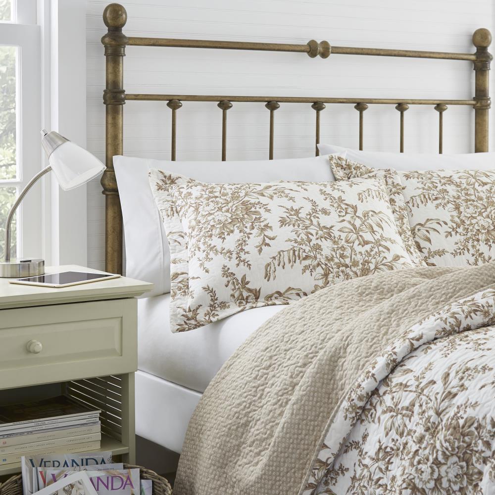 Laura Ashley Laura Ashley Bedford Cotton Reversible Quilt Set