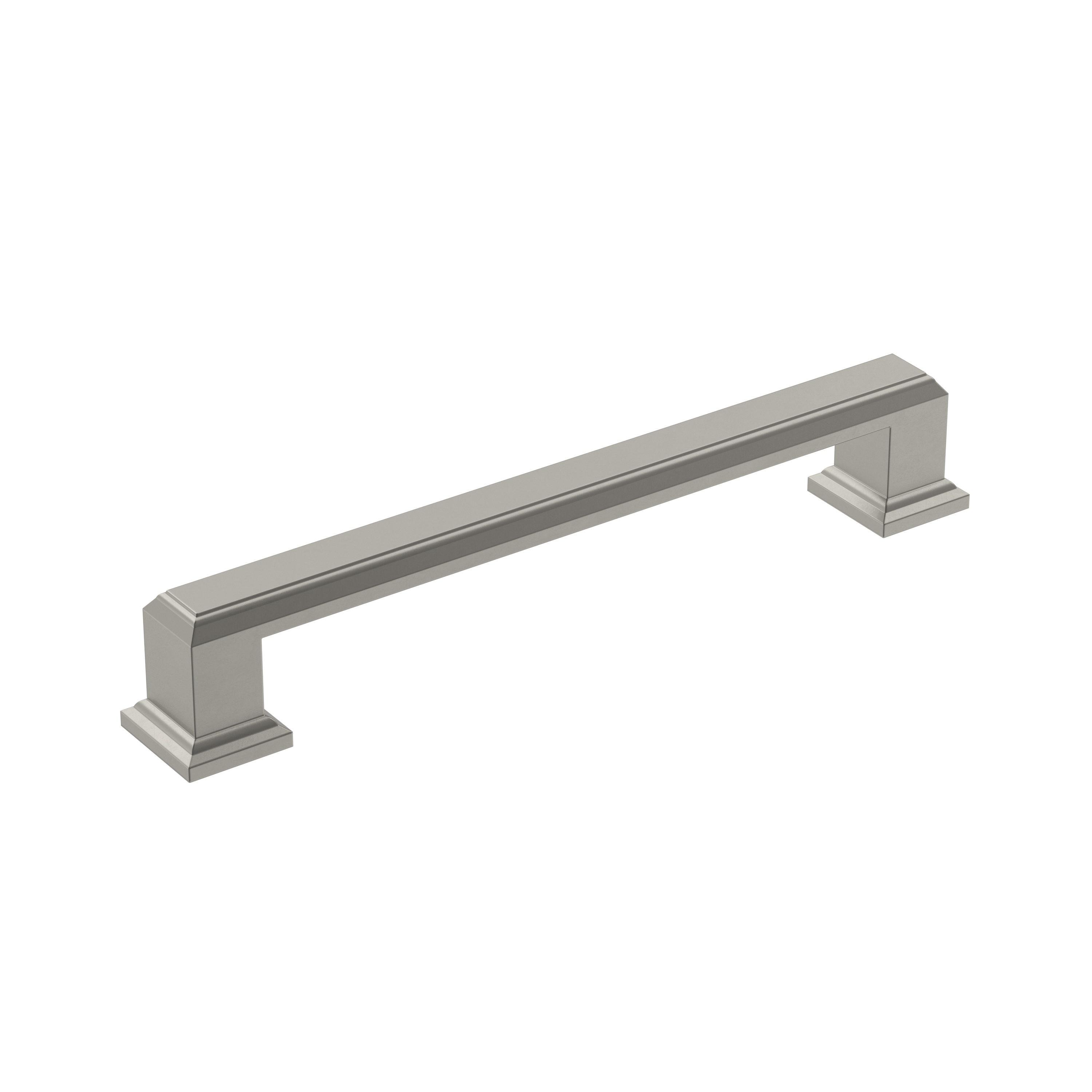 Amerock Appoint 5-1/16 inch (128mm) Center-to-Center Satin Nickel Cabinet Pull