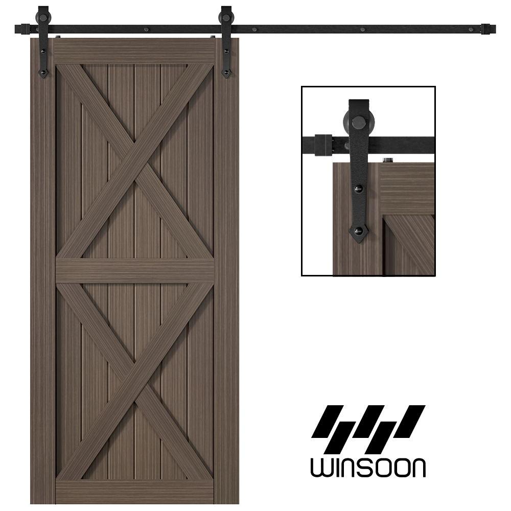Lazio Sliding Standard Single Barn Door Hardware Kit