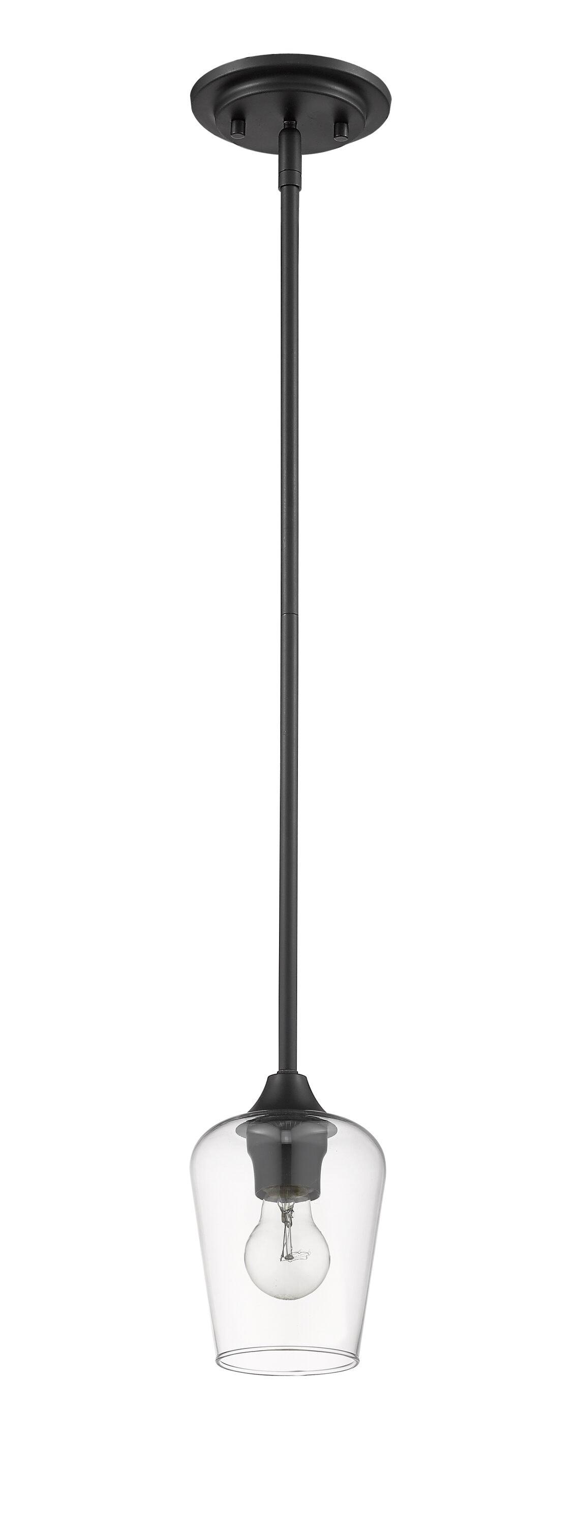 Z-Lite Joliet 1 - Light Pendant in  Matte Black