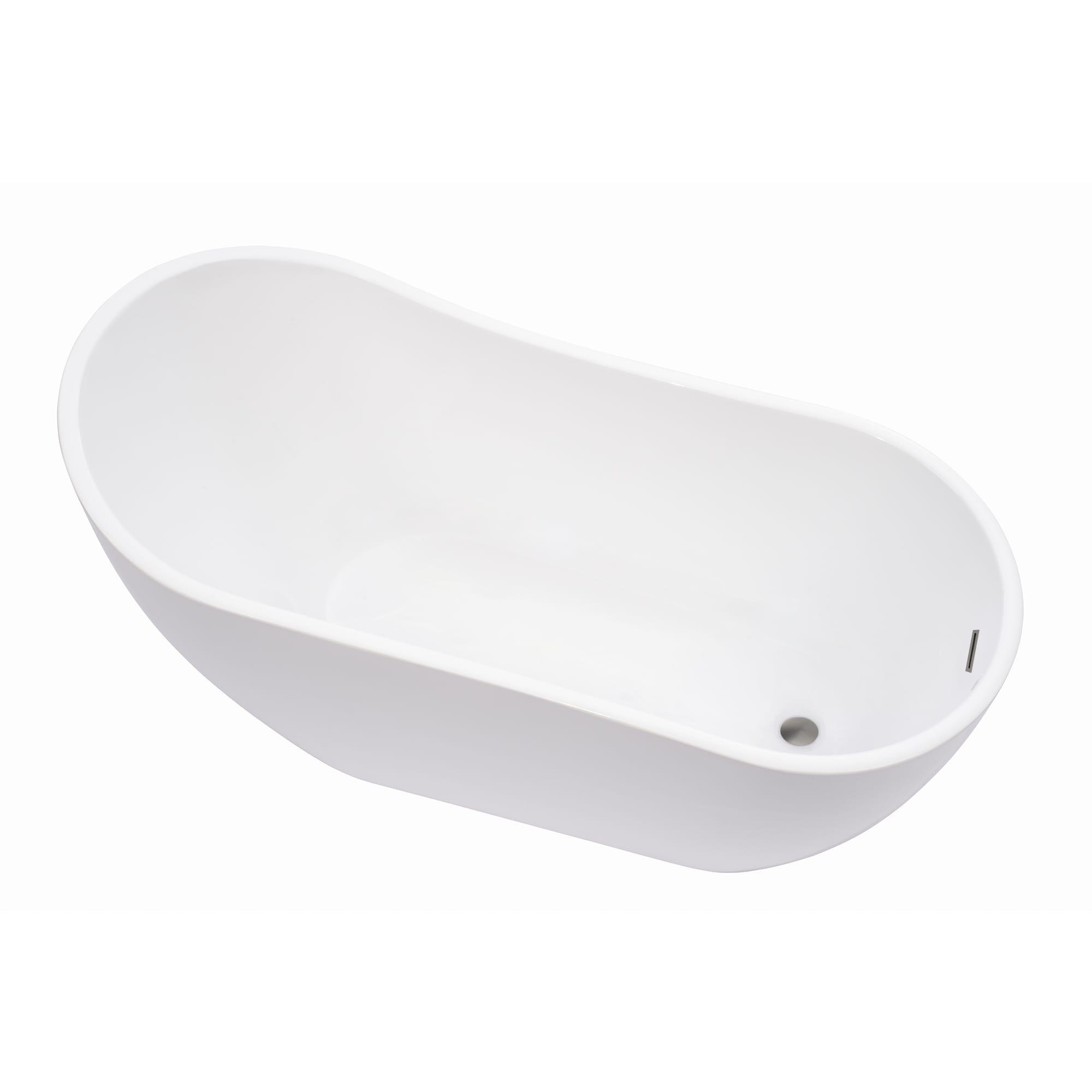 Amara Acrylic Freestanding Soaking Bathtub