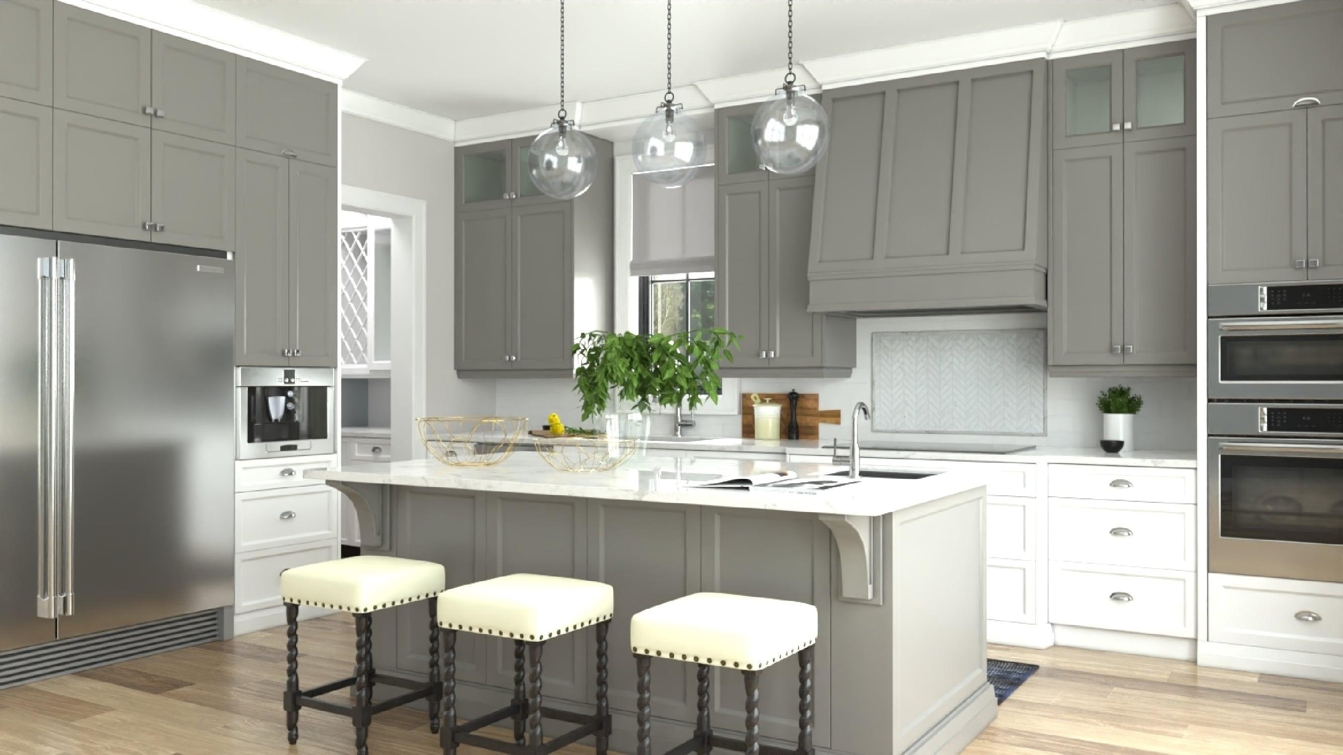 Carolina Living Remick 24" Counter Stool - Espresso - Linen Upholstery