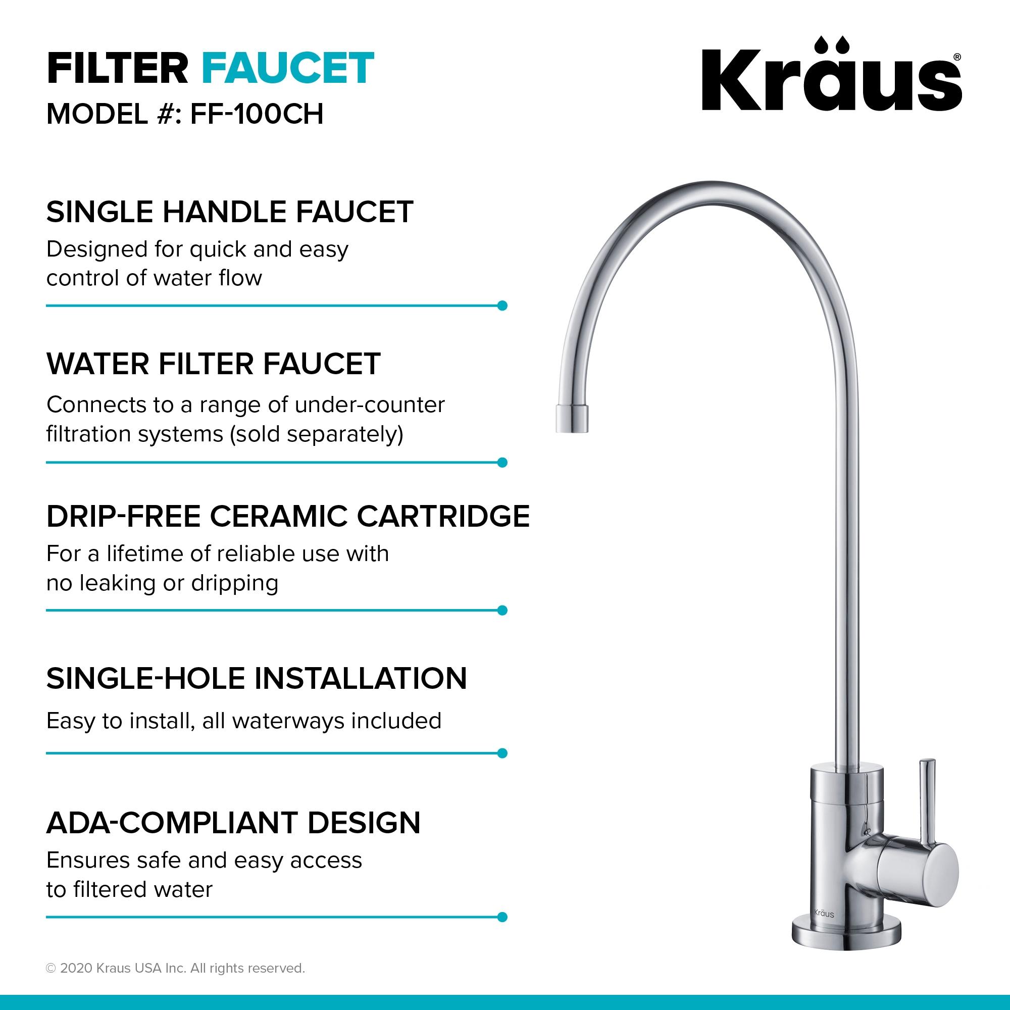 KRAUS Bolden Commercial Style 2-Function Single Handle Pull Down Kitchen Faucet