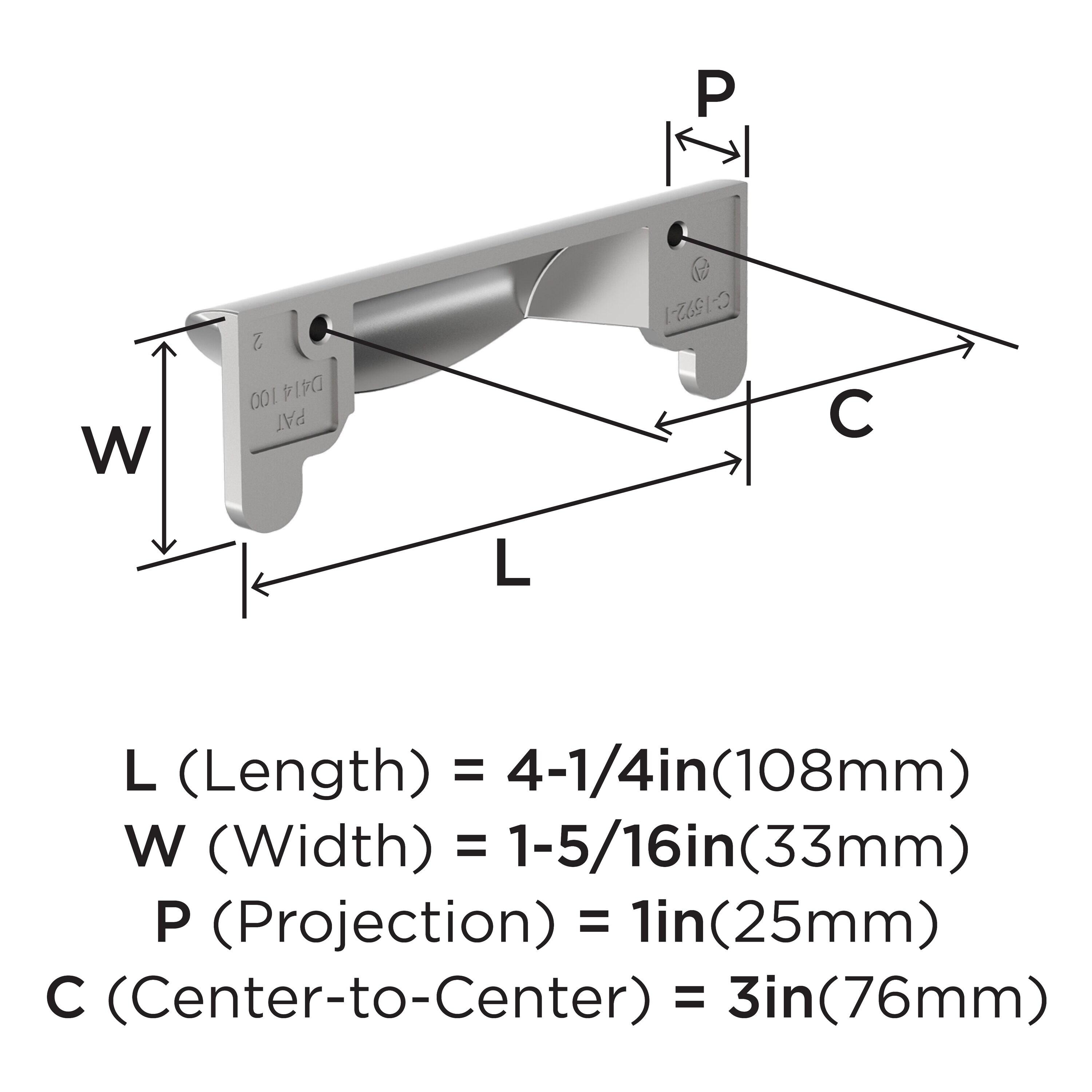 Amerock Inspirations 3 inch (76mm) Center-to-Center