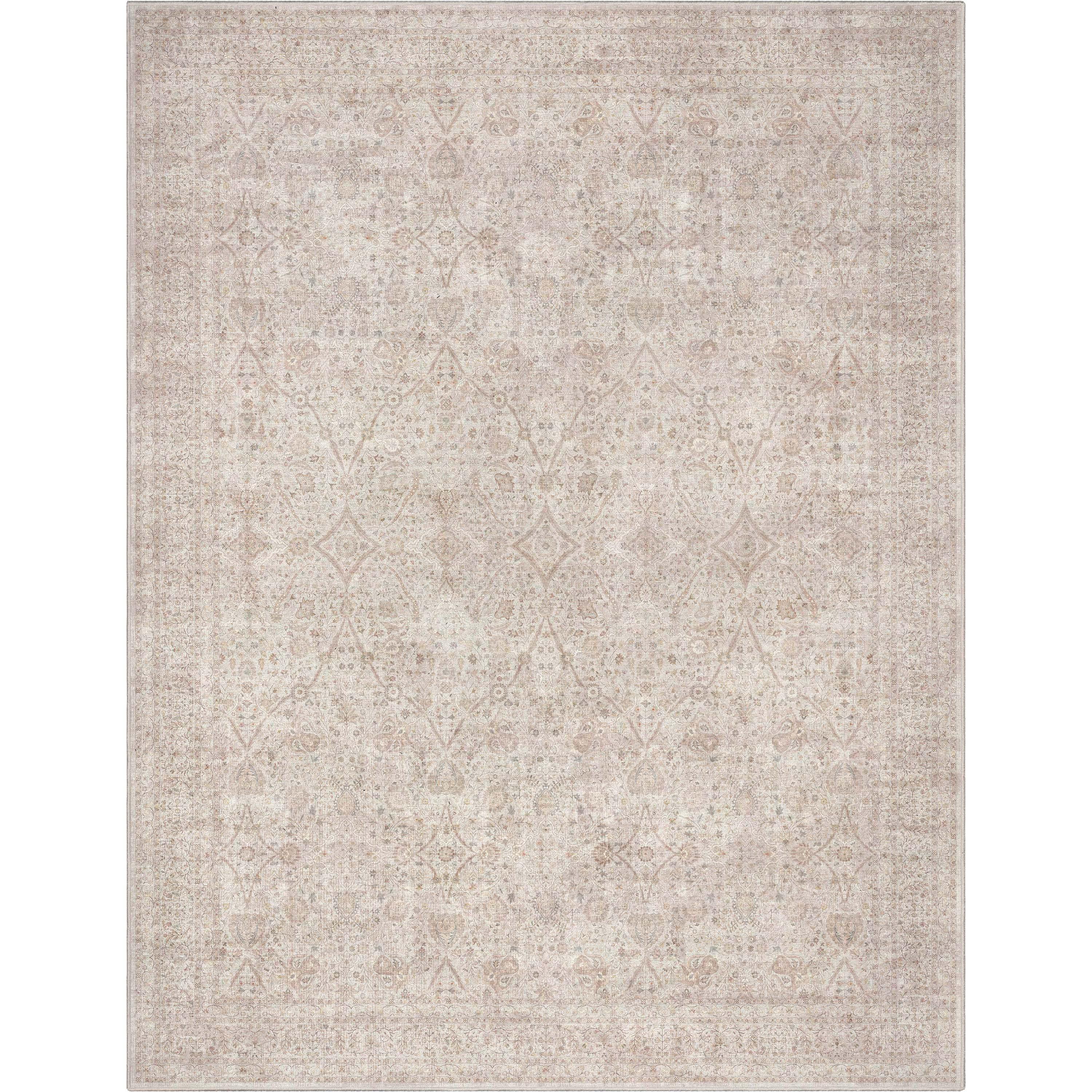Well Woven Isolde Flatweave Vintage Oriental 9'10" x 13' Area Rug Ivory & Cream