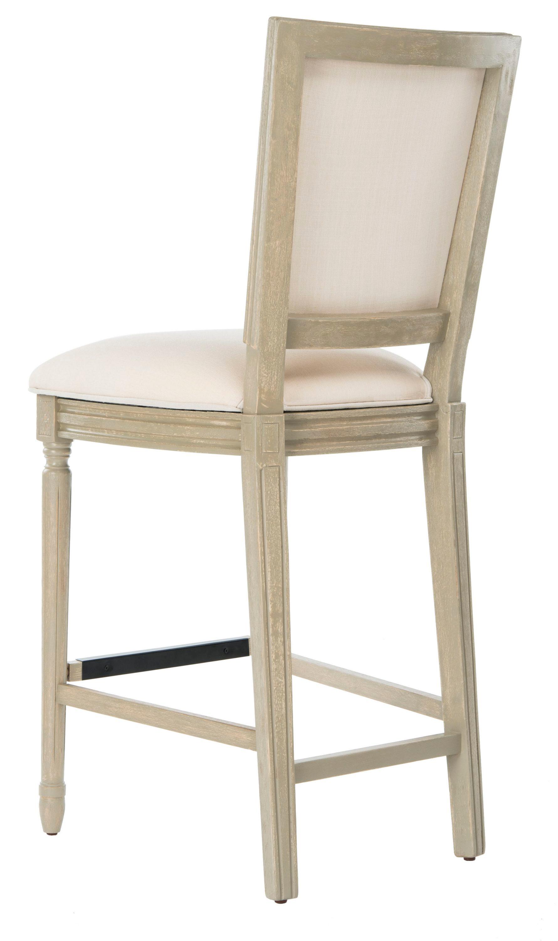 Buchanan Rectangle Bar Stool (Set Of 2) - Light Beige - Safavieh