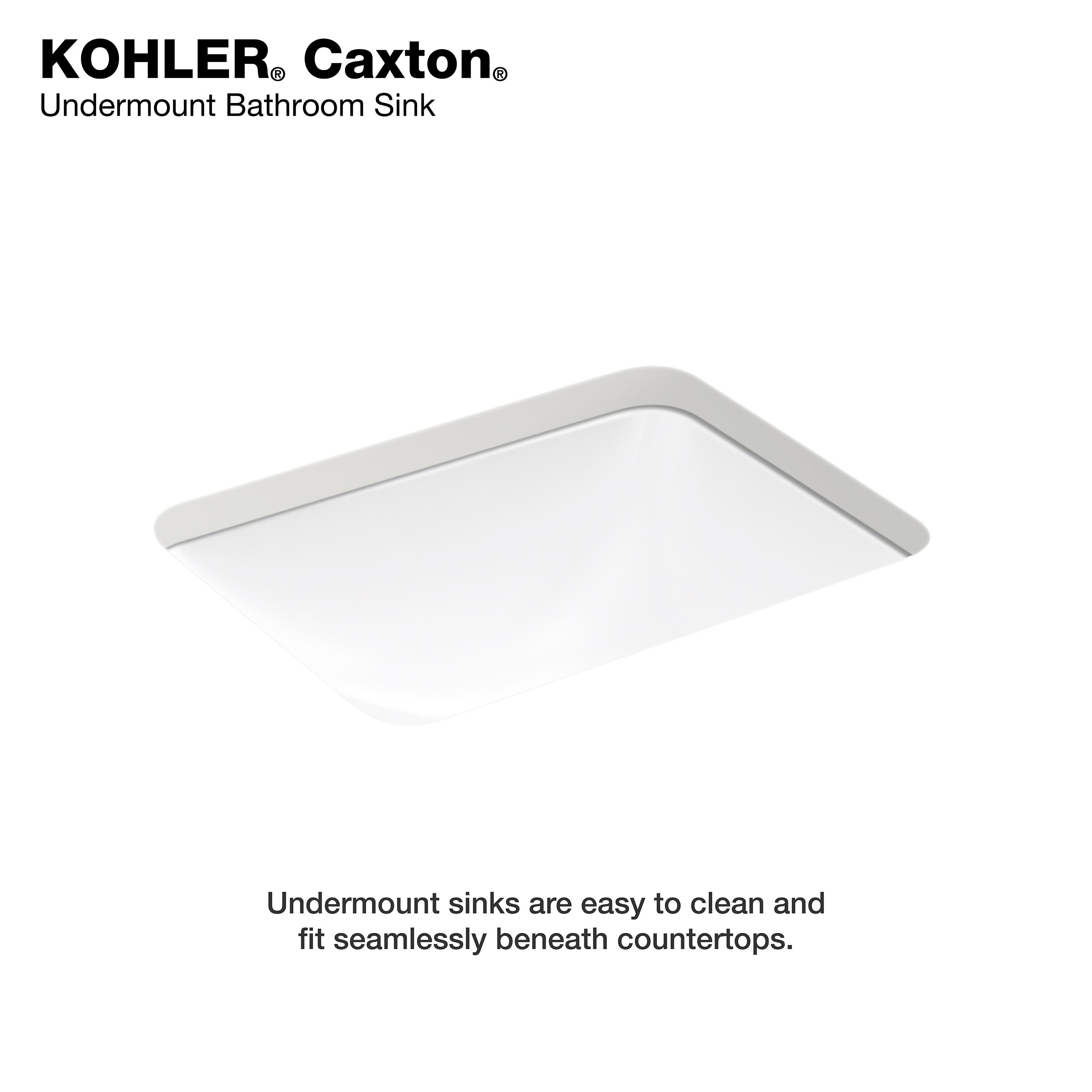 Caxton™ Kohler Rectangle 20-1/4" Undermount Bathroom Sink with Overflow