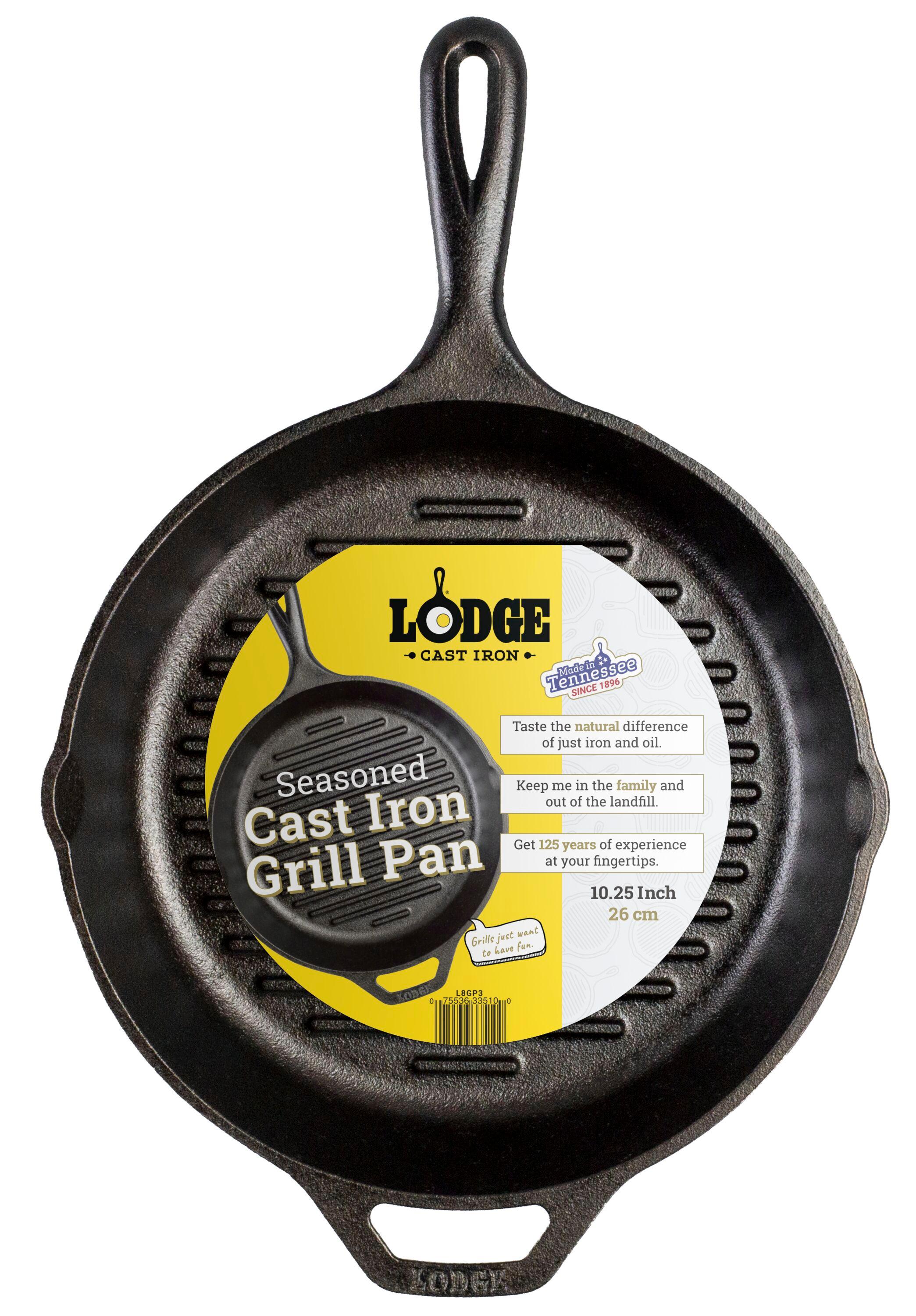 Lodge 10.25 in Nonstick Cast Iron Grill Pan