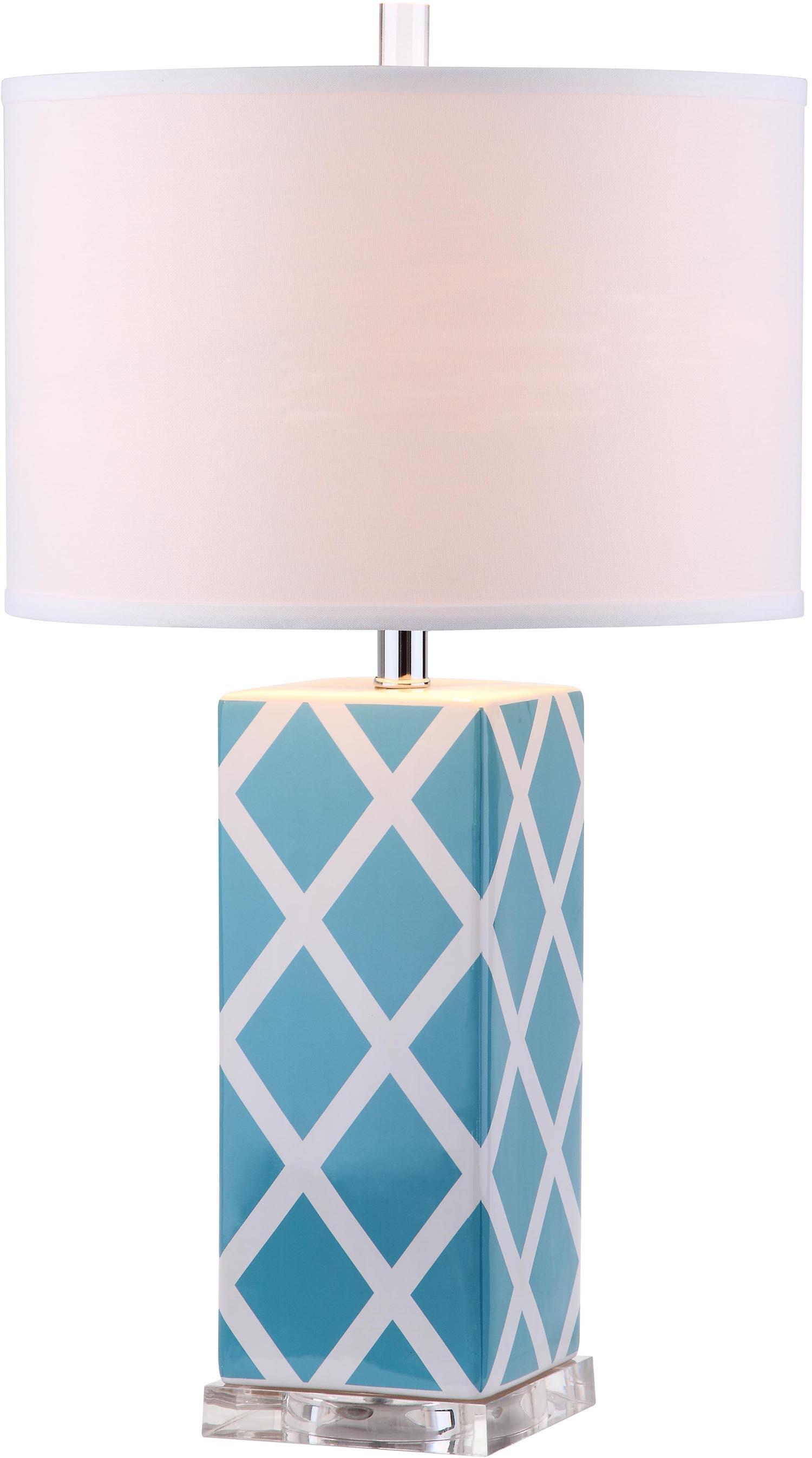 Garden Lattice Table Lamp - Light Blue - Safavieh.