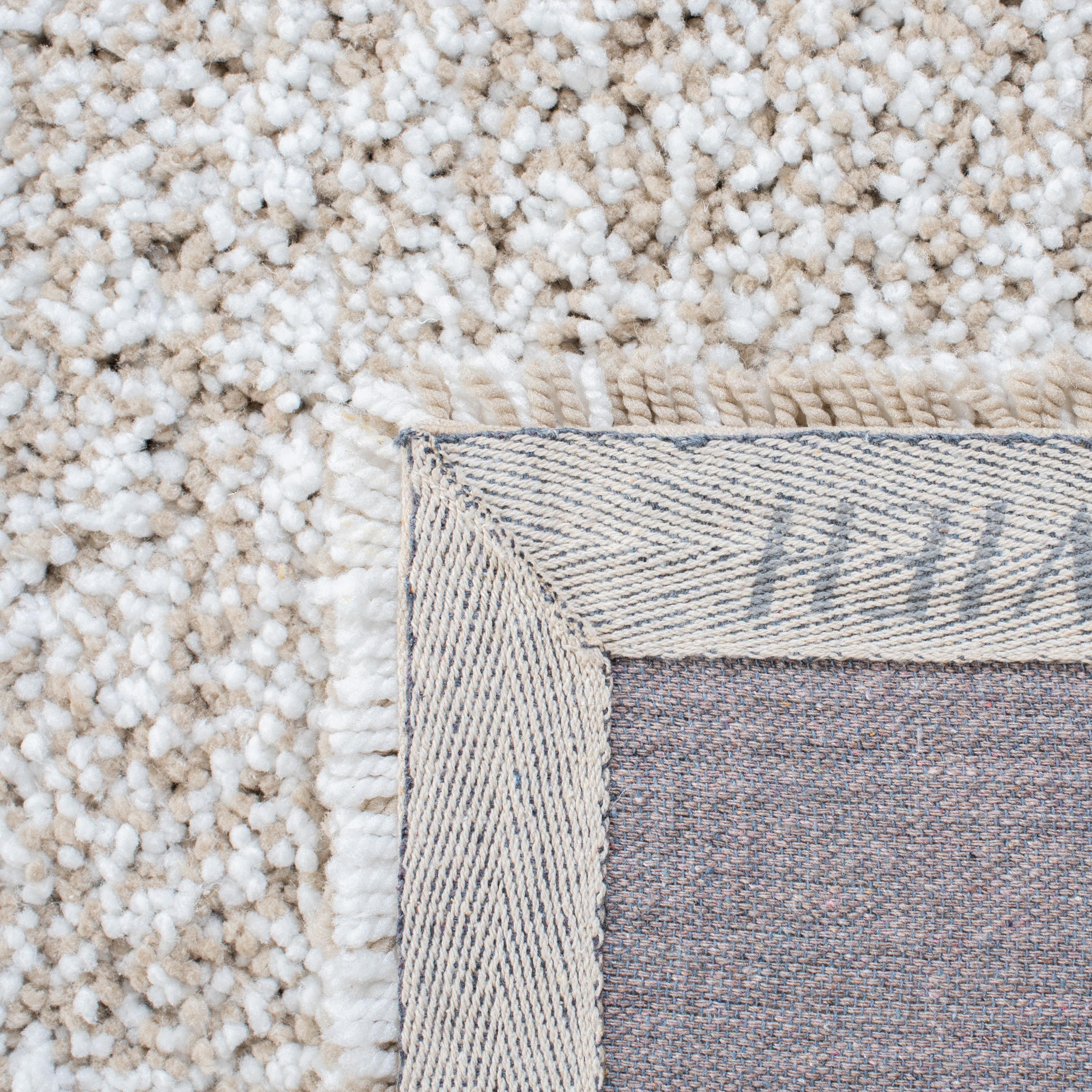 Ultimate Shag SGU211 Hand Tufted Indoor Area Rug - Sand/Ivory - 5'x8' - Safavieh.