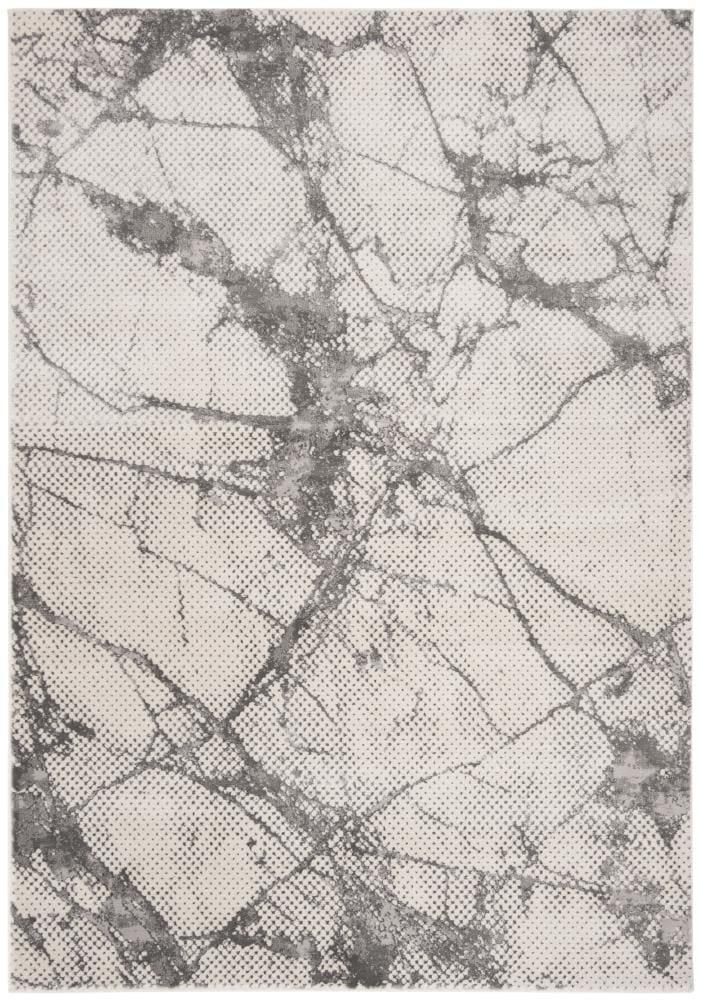Lurex LUR187 Power Loomed Area Rug - Ivory/Grey - 5'3"x7'6" - Safavieh