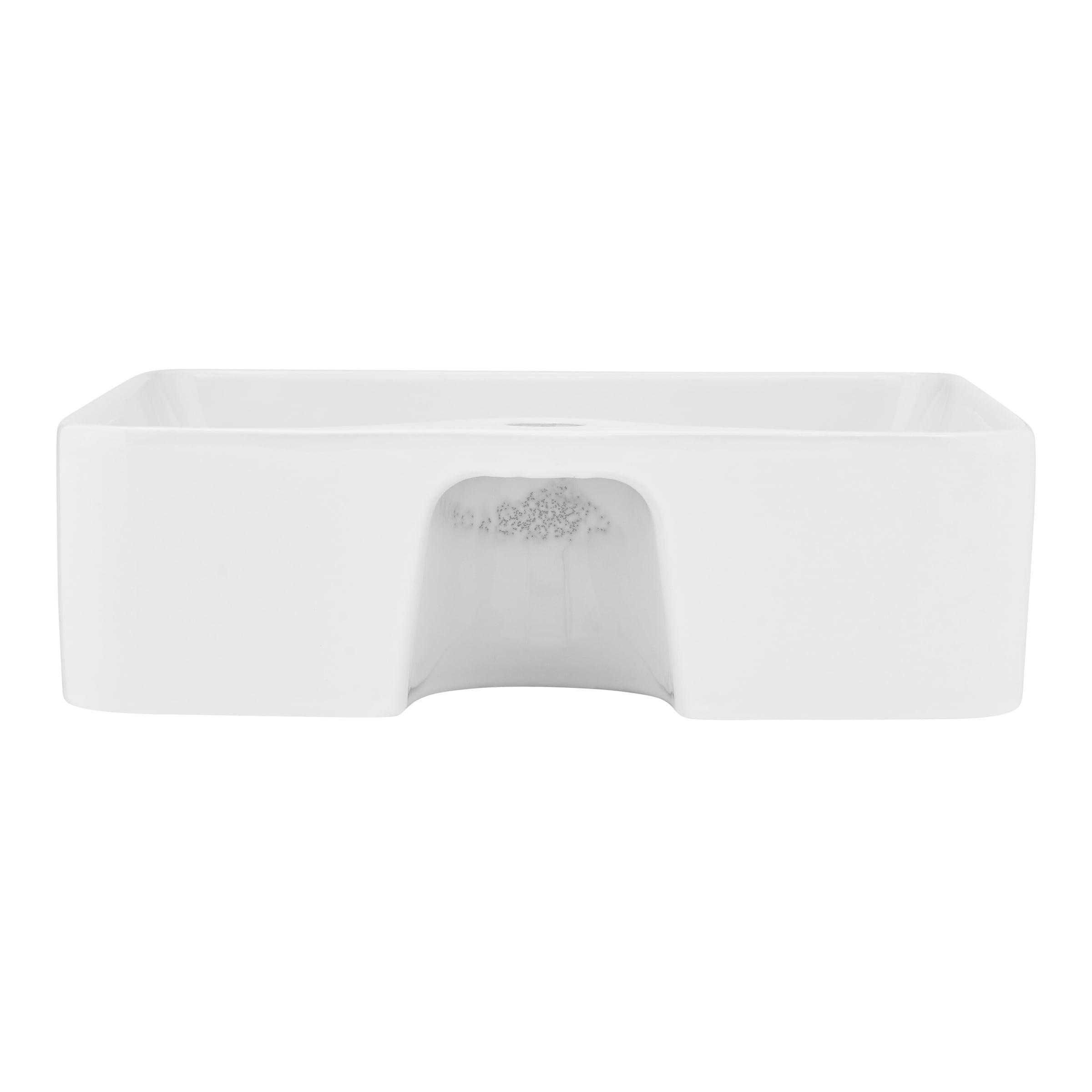 Rennes 19" Vessel Sink in Glossy White