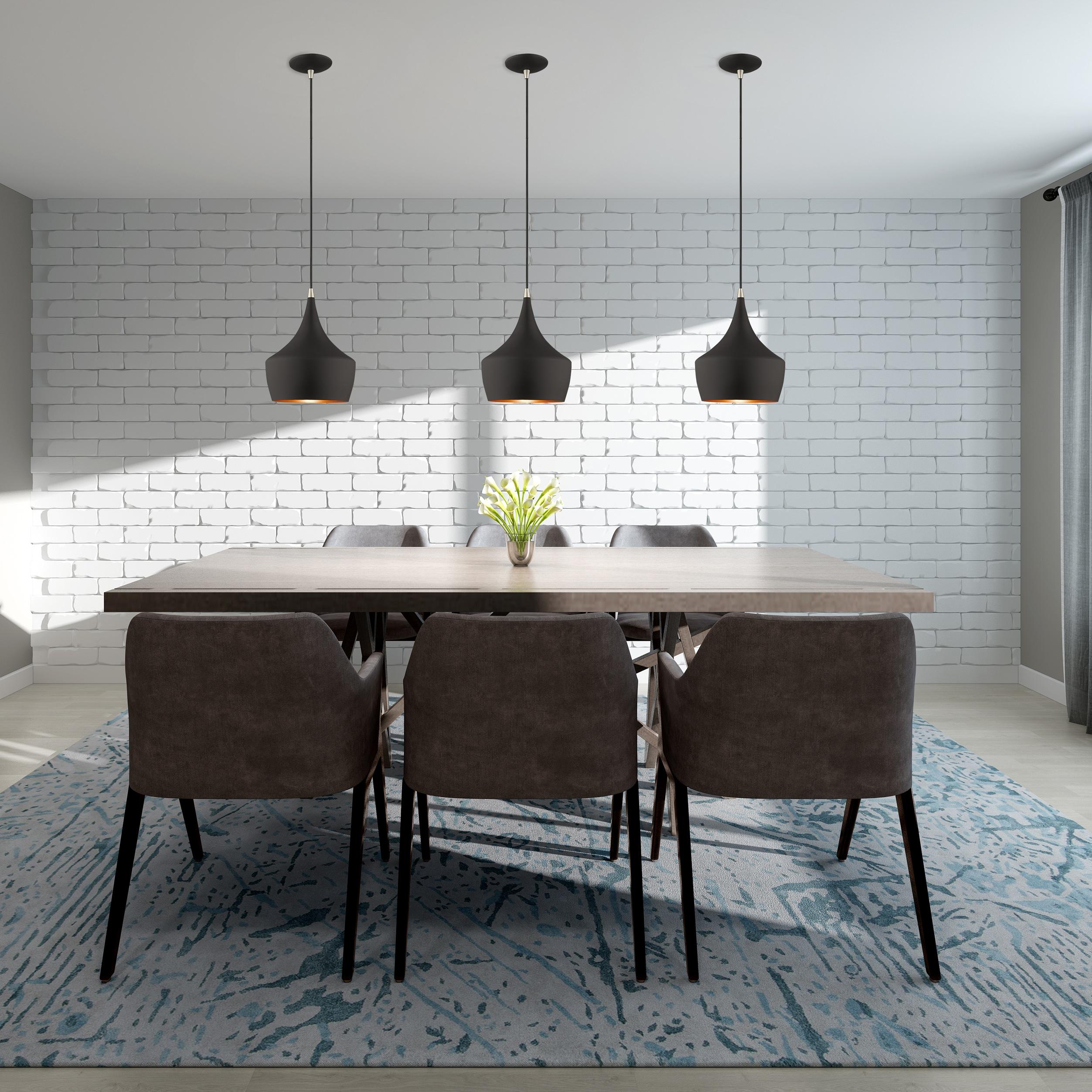 Schultz Single Light Metal Dimmable Pendant