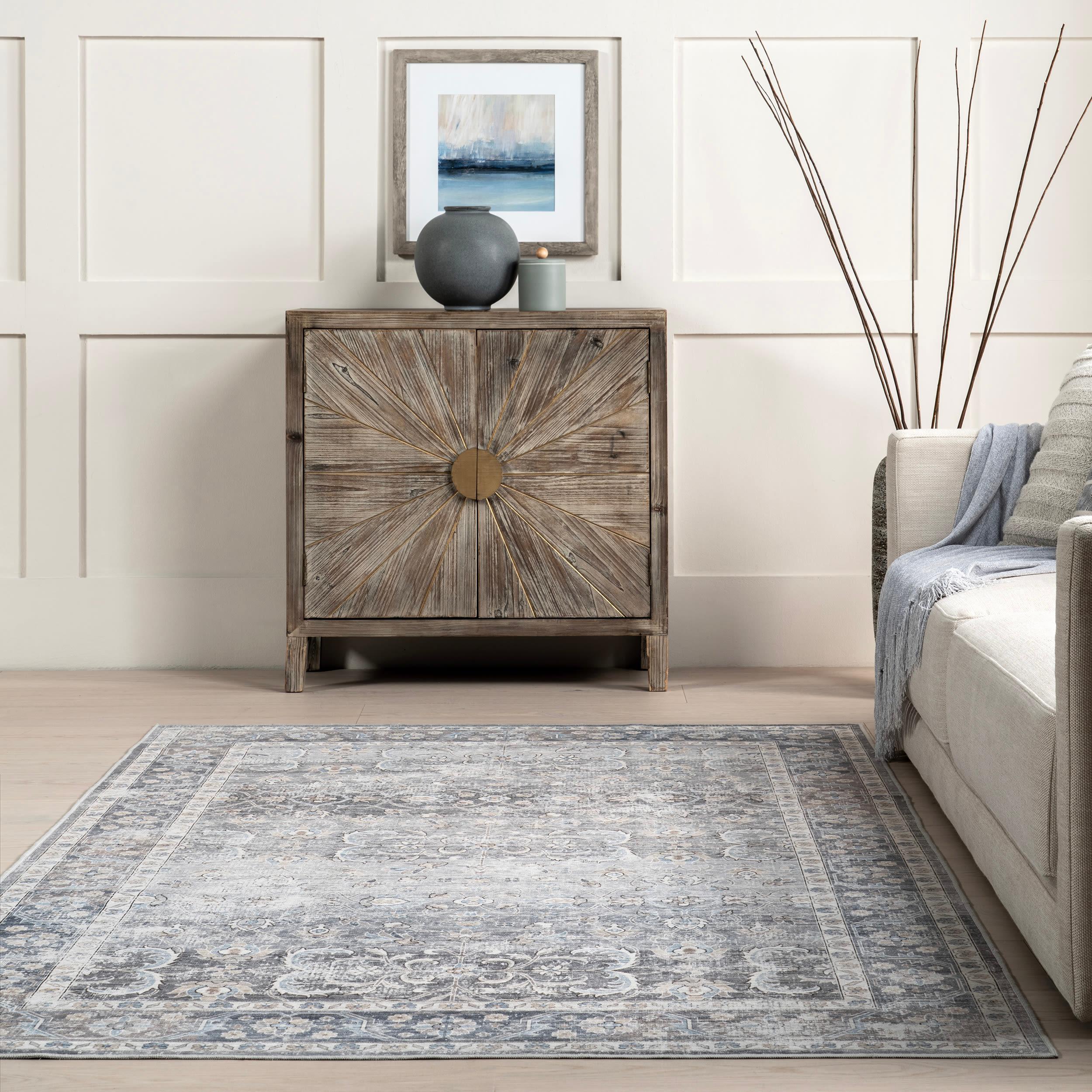 Ophelia & Co. Delmore Power Loom Gray Rug
