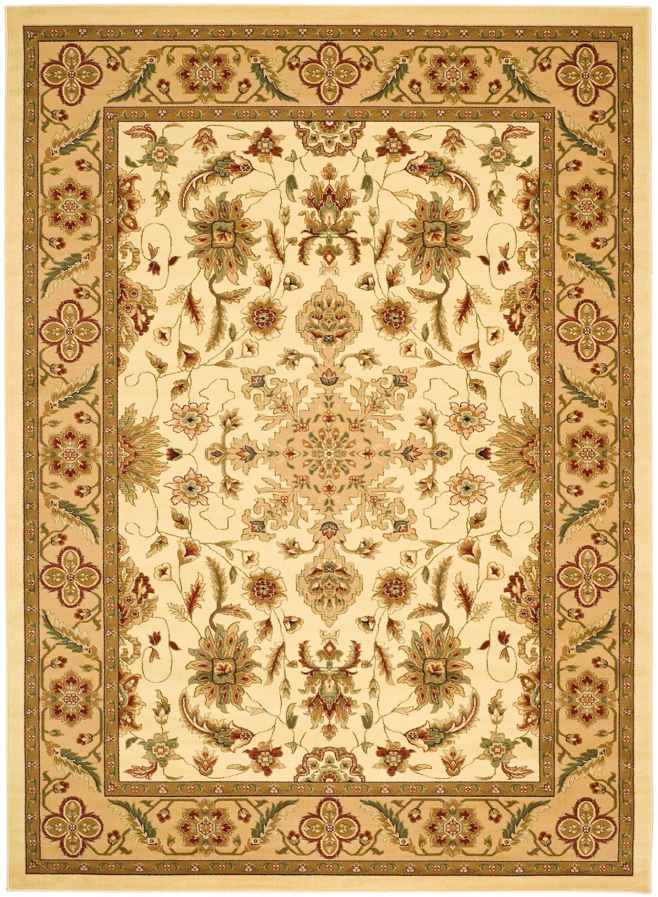 Lyndhurst LNH211 Power Loomed Area Rug - Ivory/Tan - 8'x11' - Safavieh.