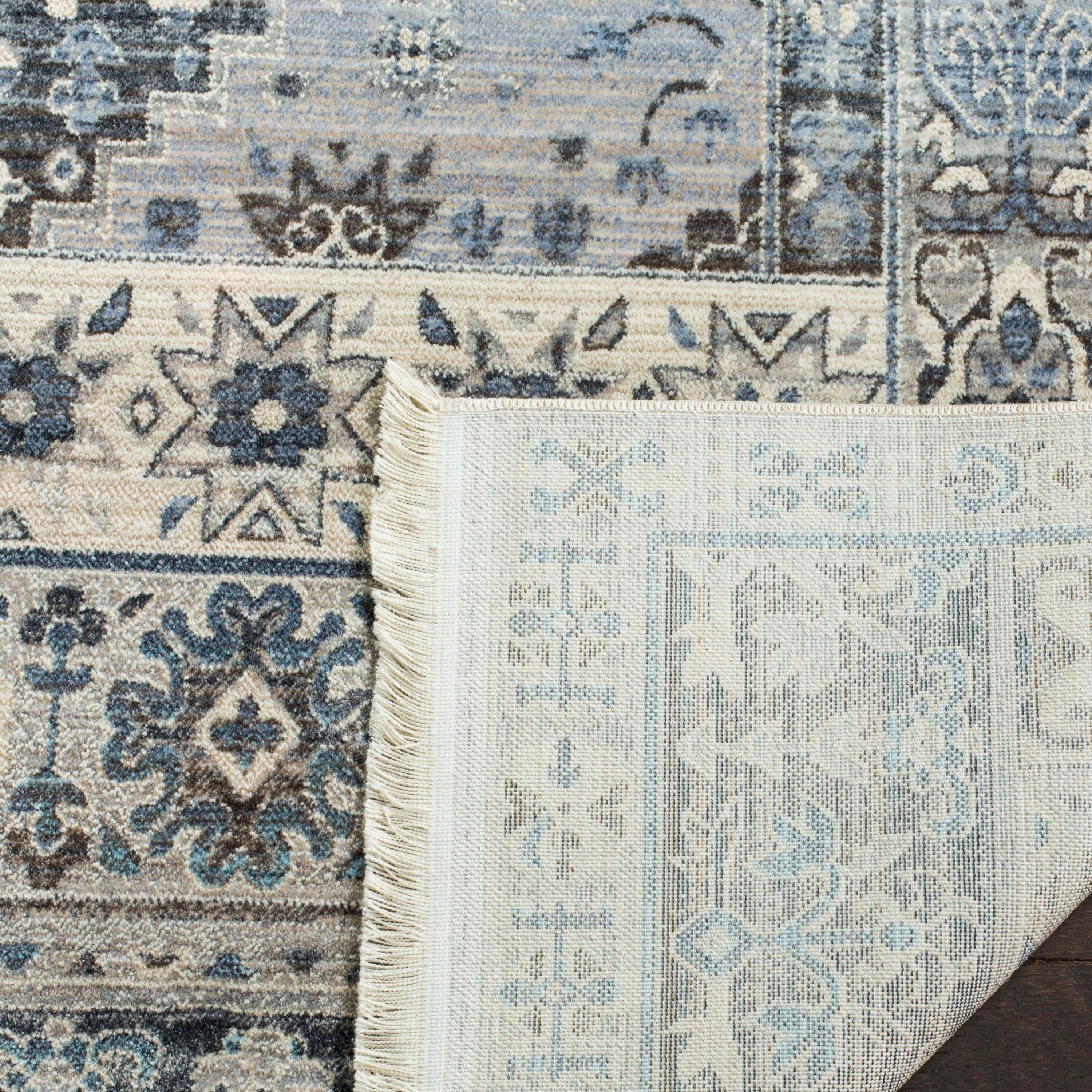Vintage Persian VTP472 Power Loomed Indoor Area Rug - Grey/Blue - 4'x6' - Safavieh.