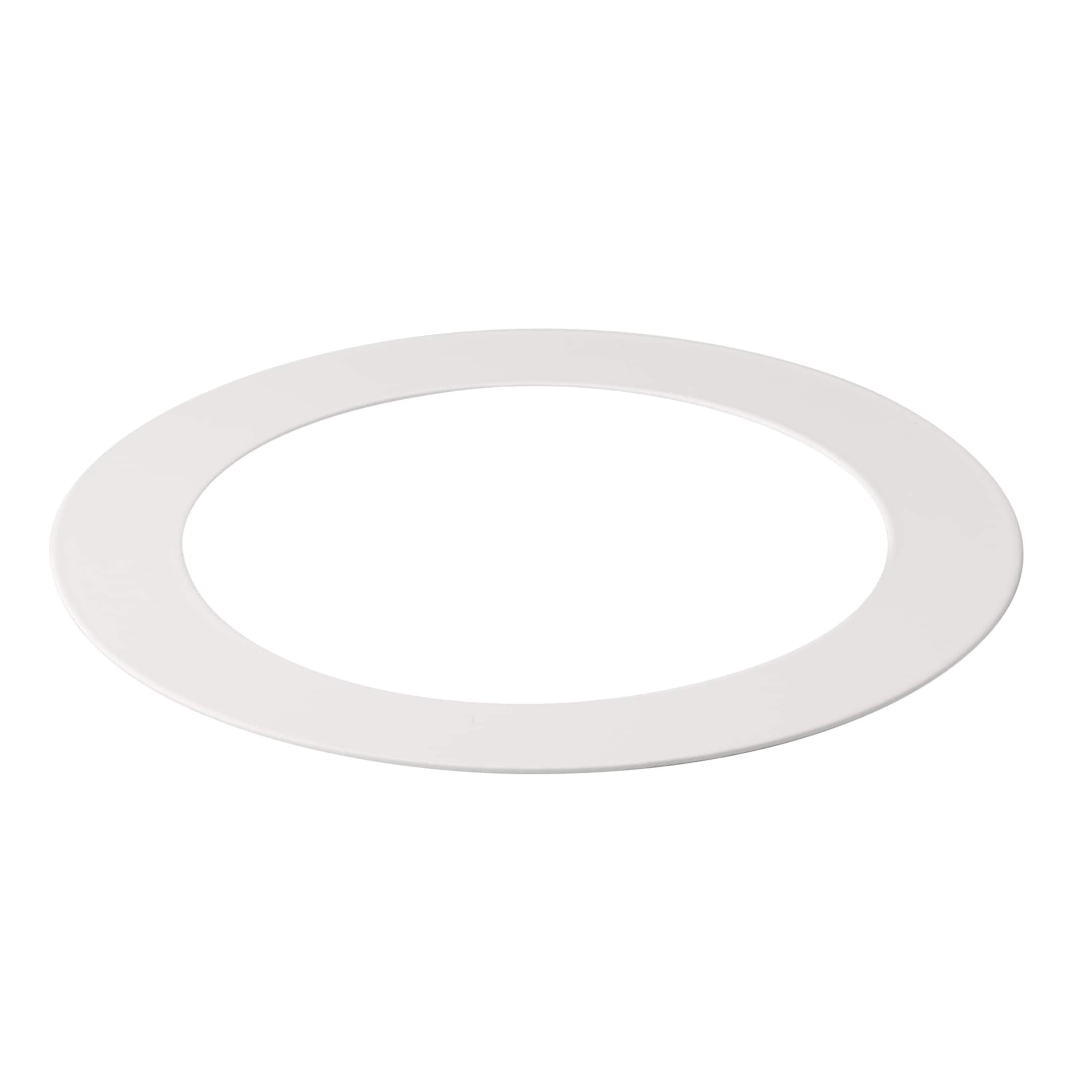 White Aluminum 5.75" Ceiling Goof Ring for 4" Downlight Fixtures