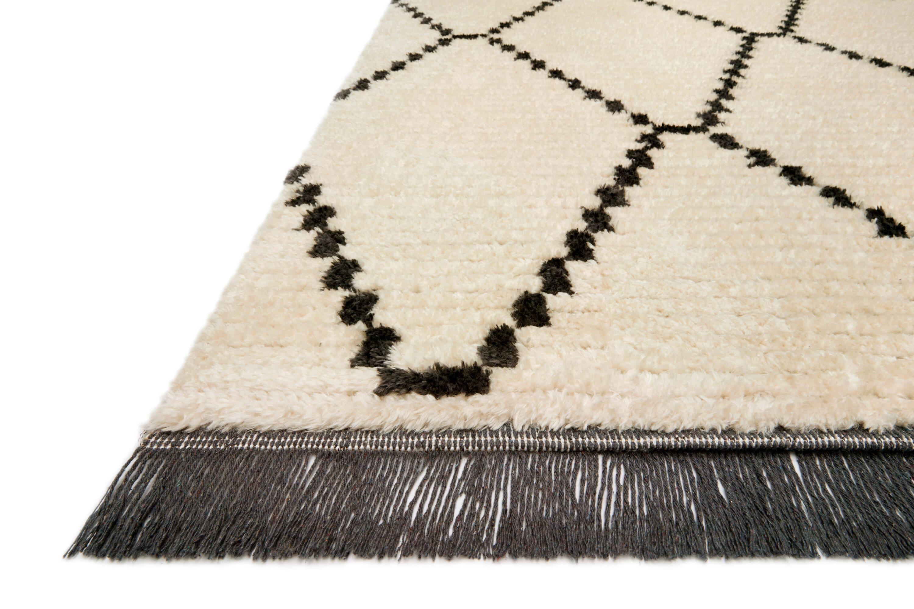 Chris Loves Julia x Loloi Alice Geometric Cream/Charcoal Rug