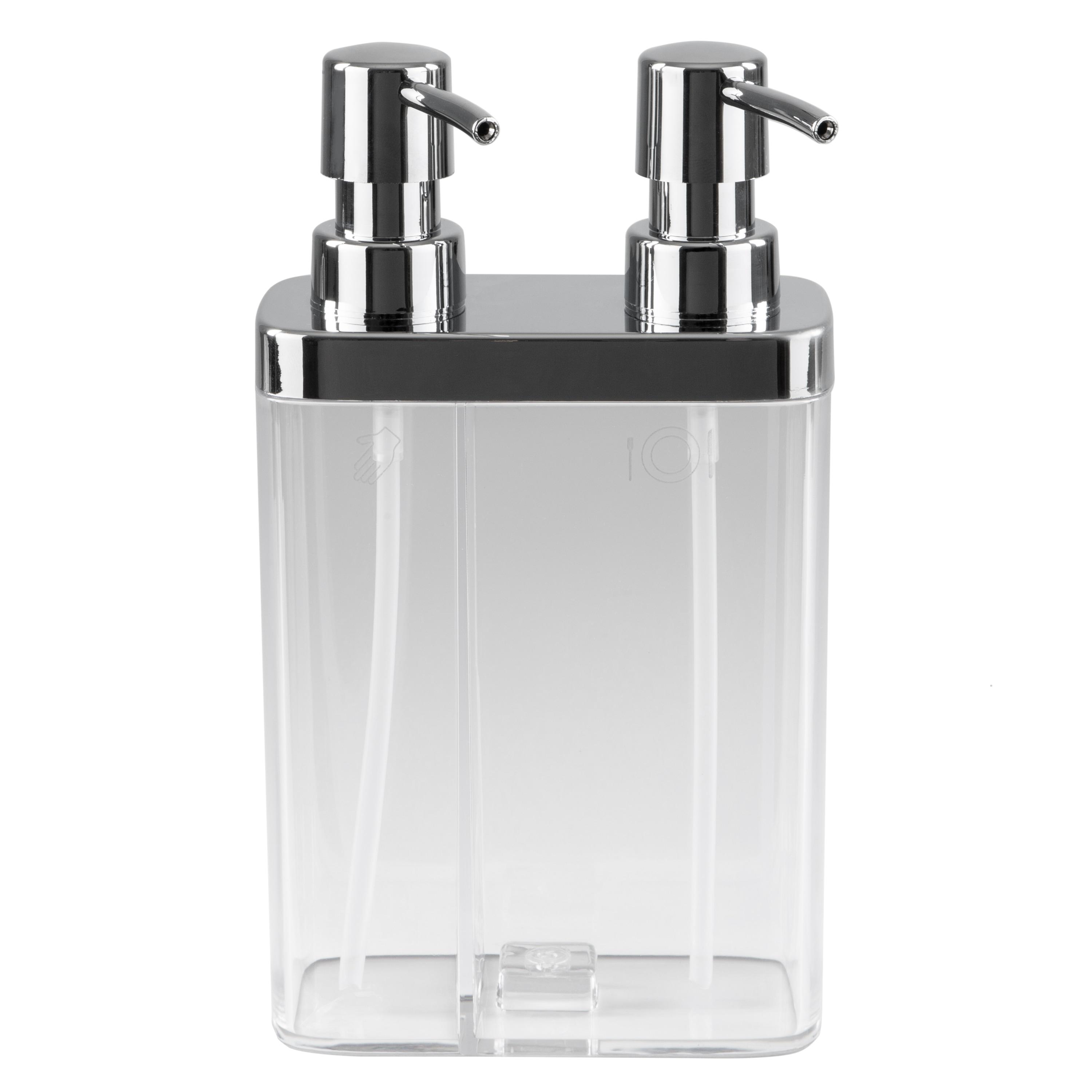 Kitchen Details Dual Pump Soap & Lotion Dispenser in Clear