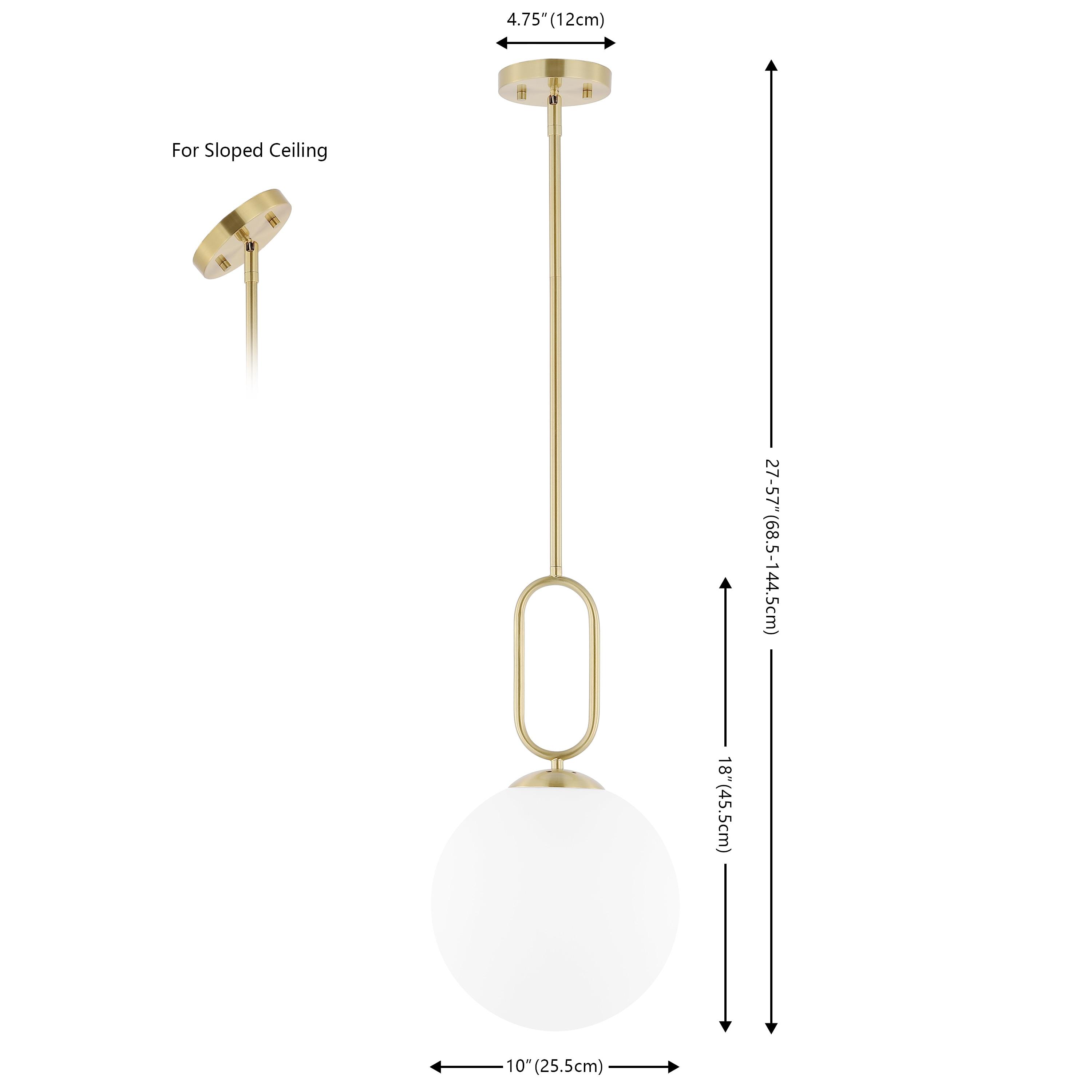 Danva 10" Pendant - PND4178 - Brass - Safavieh